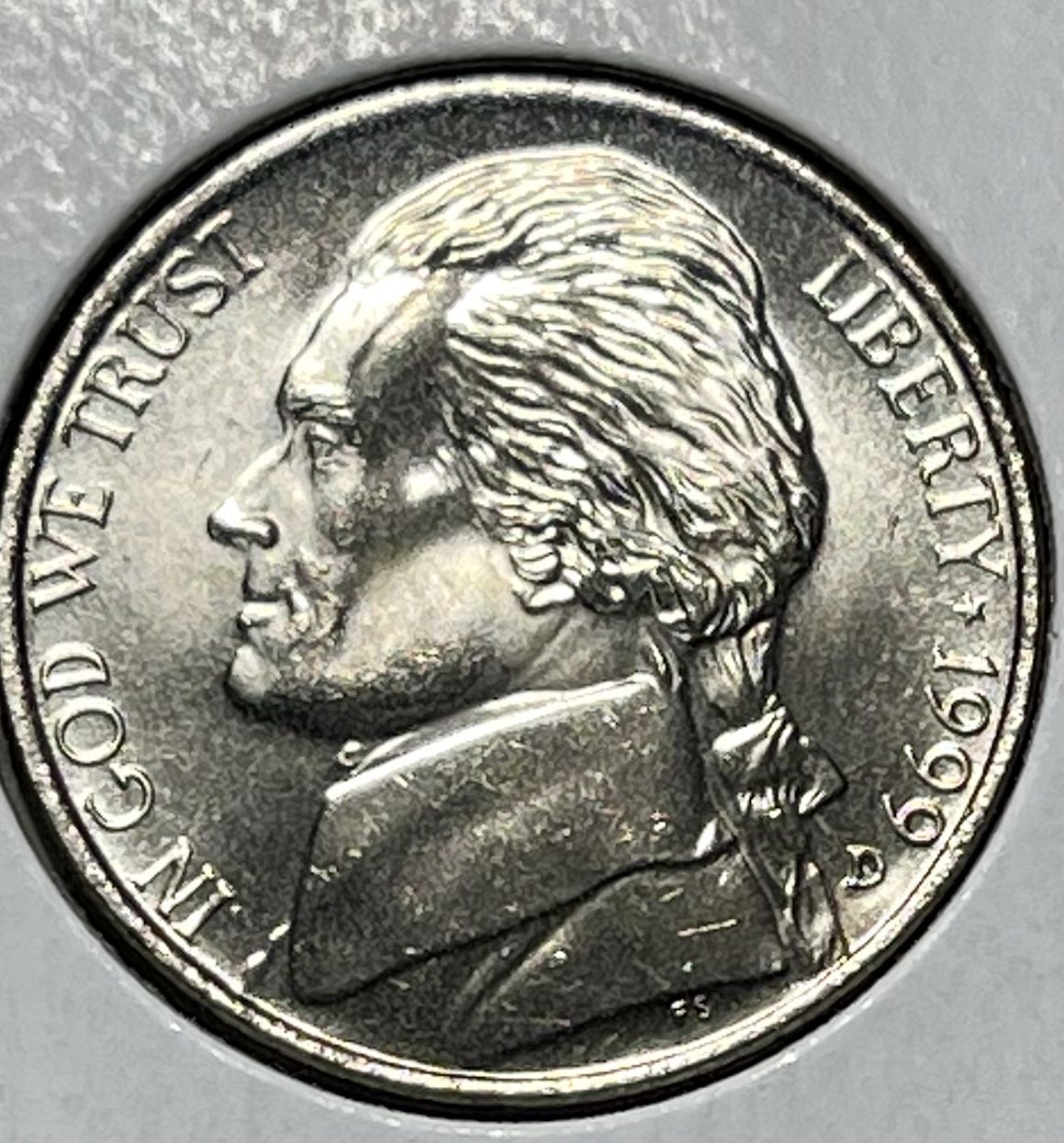 1999-D BU/MS60+ (UNC Mint Set) Jefferson US Nickel - For Sale, Buy Now