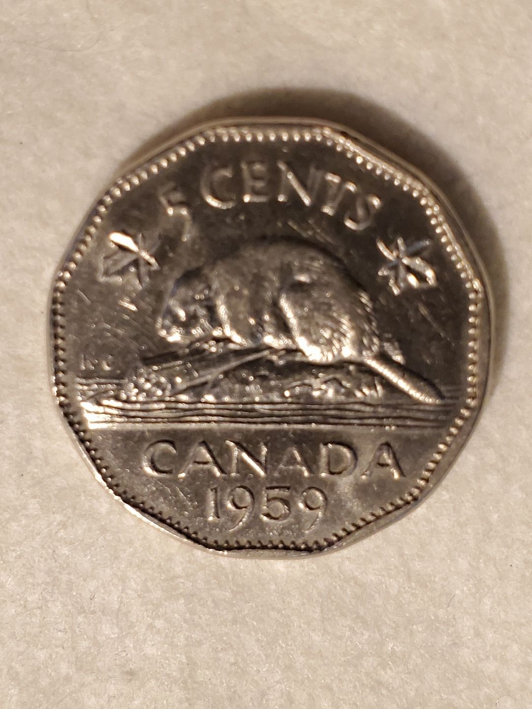 1959 Canadian 5 Cents - For Sale, Buy Now Online - Item #659834