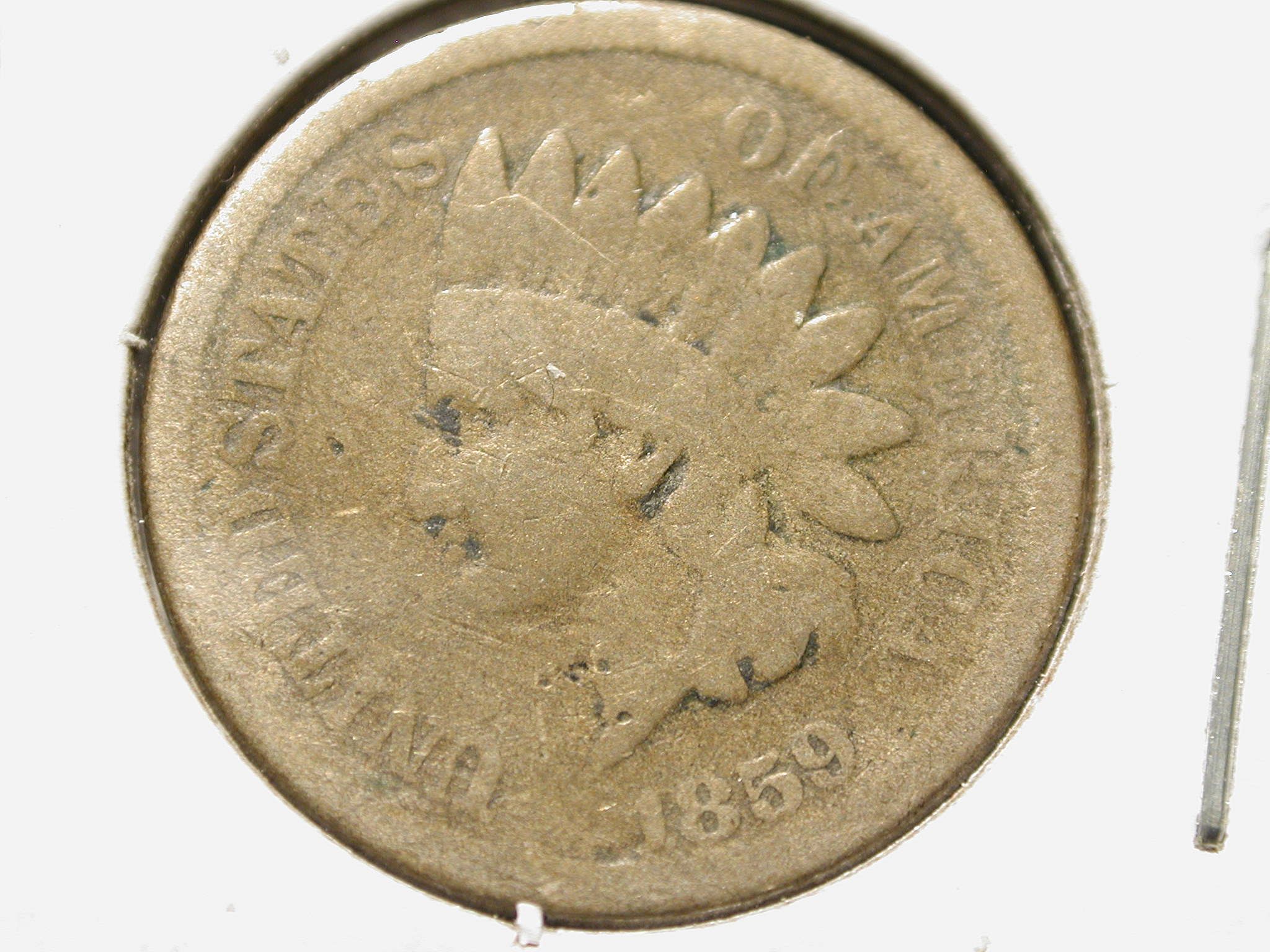 1859 Indian Head penny cent Nice - For Sale, Buy Now Online - Item #664684