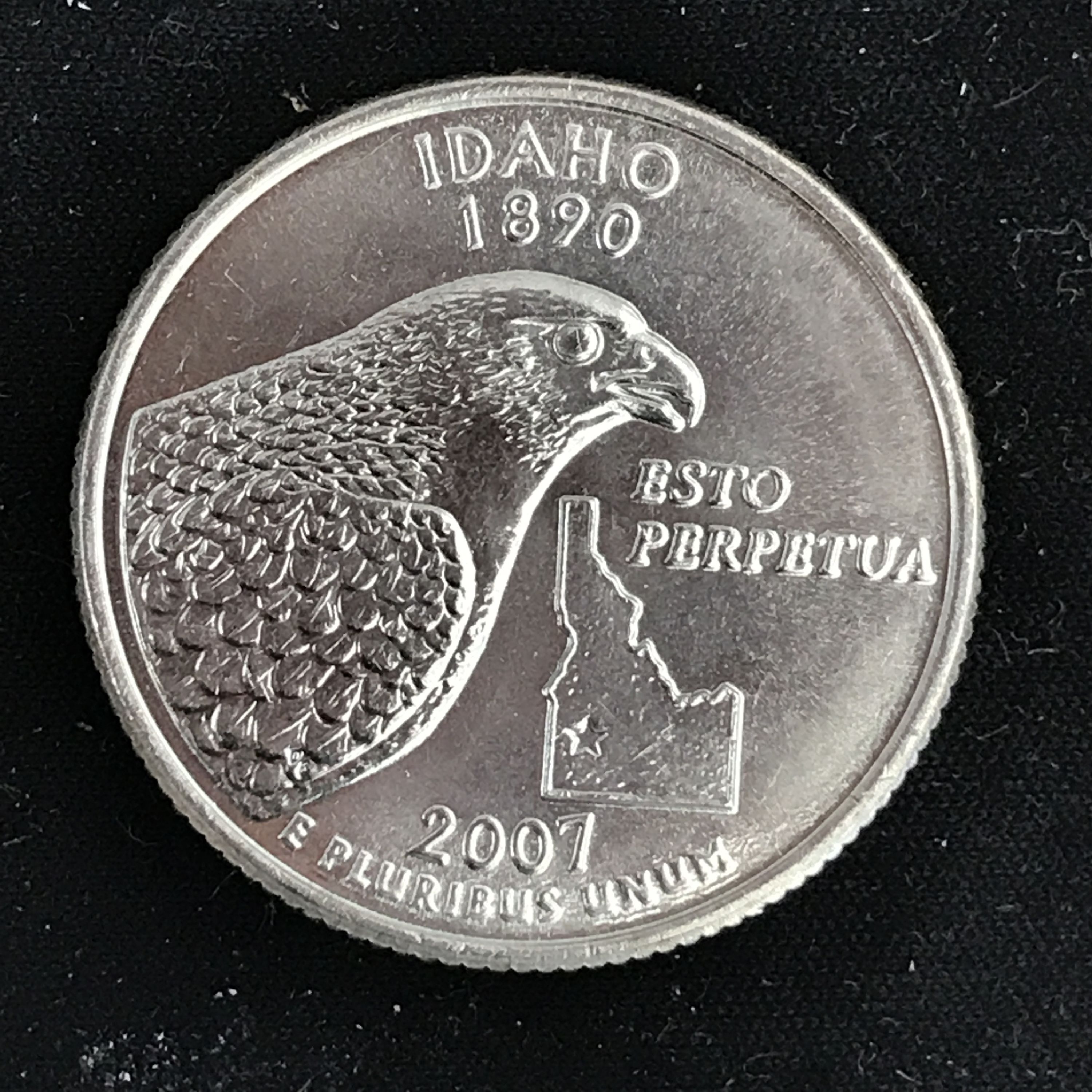 2007 D Uncirculated 50 States Quarter Idaho (01188) For Sale