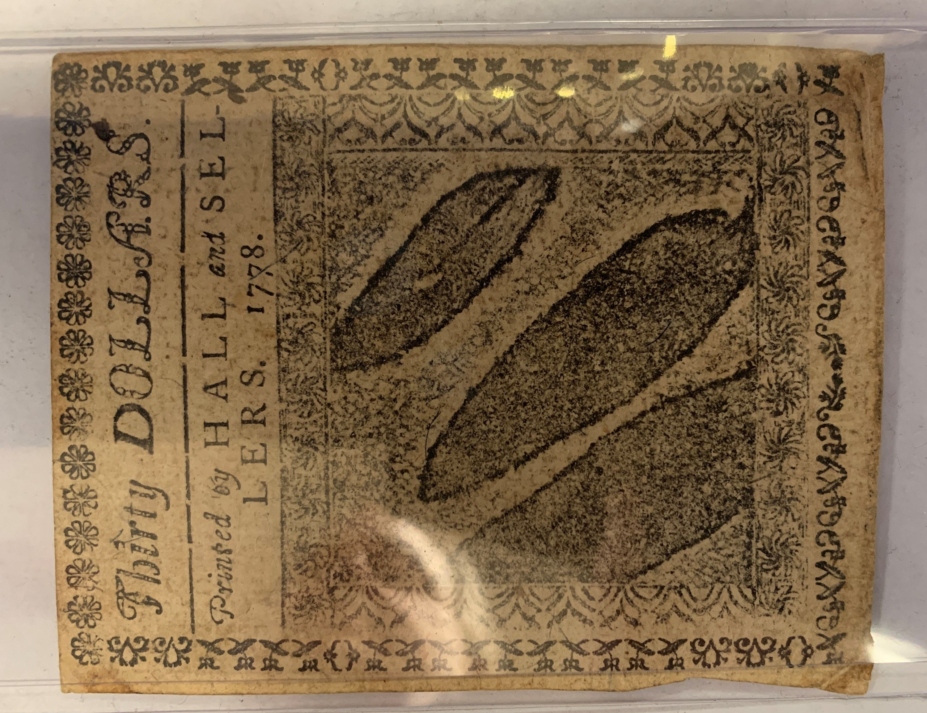 1778 Continental Currency 30 Dollar Note XF/AU - For Sale, Buy Now