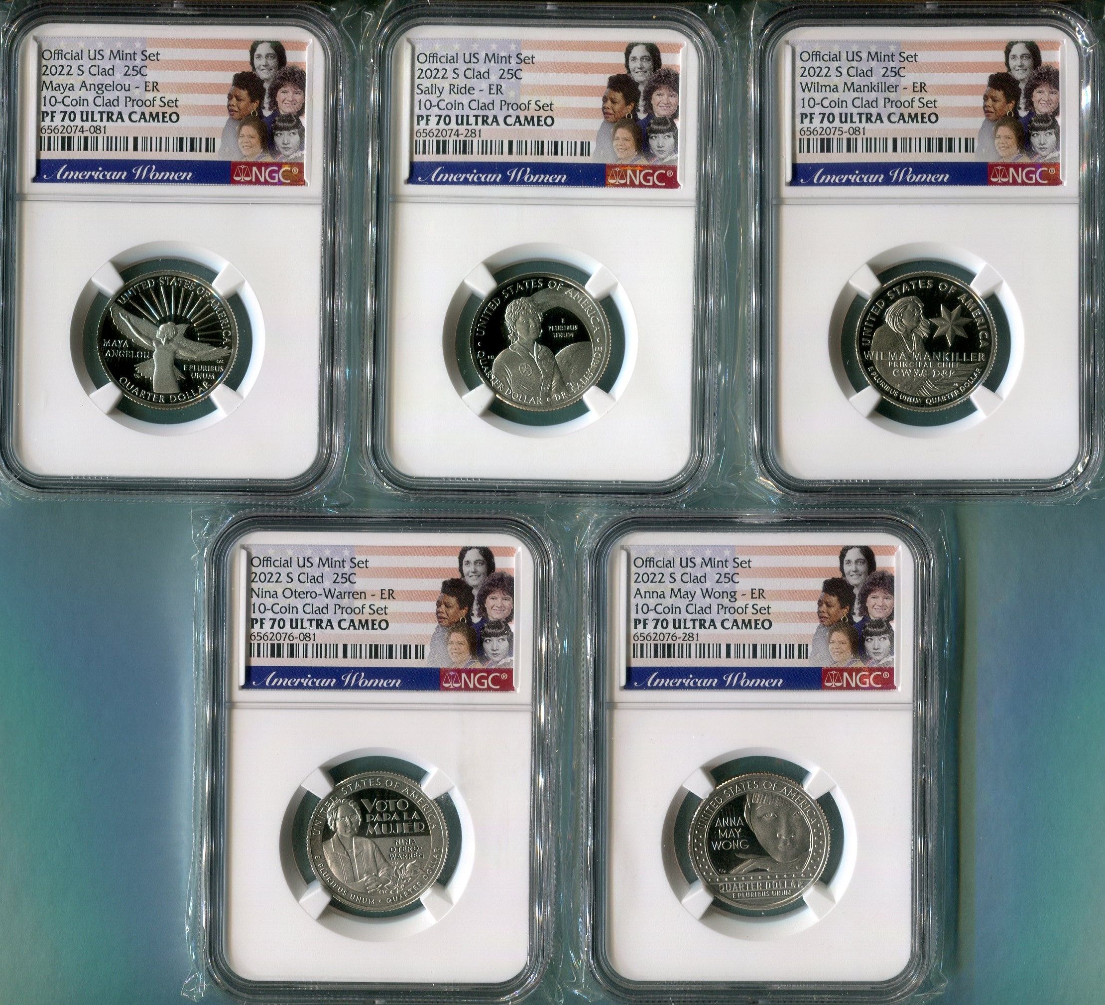 2022 American Women Quarters Uncirculated Set - Complete Collection, Business Strike 11 thumbnail image
