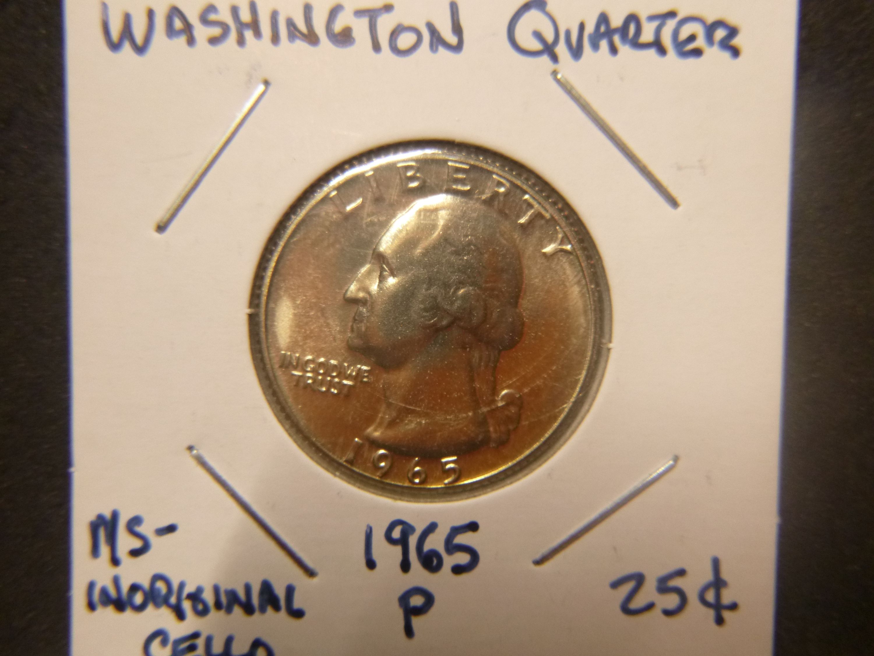 1965 P Washington Quarters For Sale, Buy Now Online Item 674799