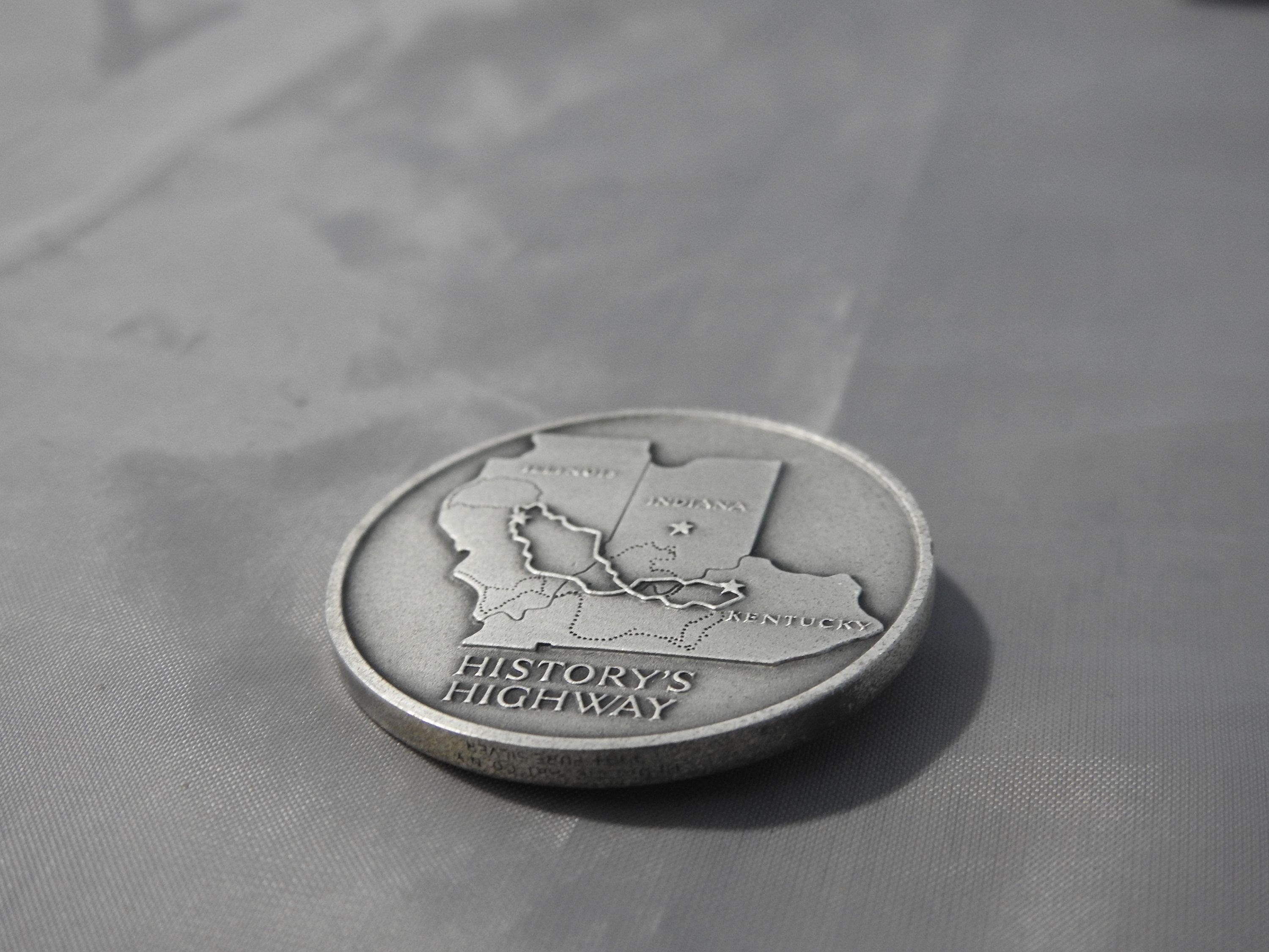 1970 Lincoln Heritage Trail .999 PURE Silver Medal - For Sale, Buy