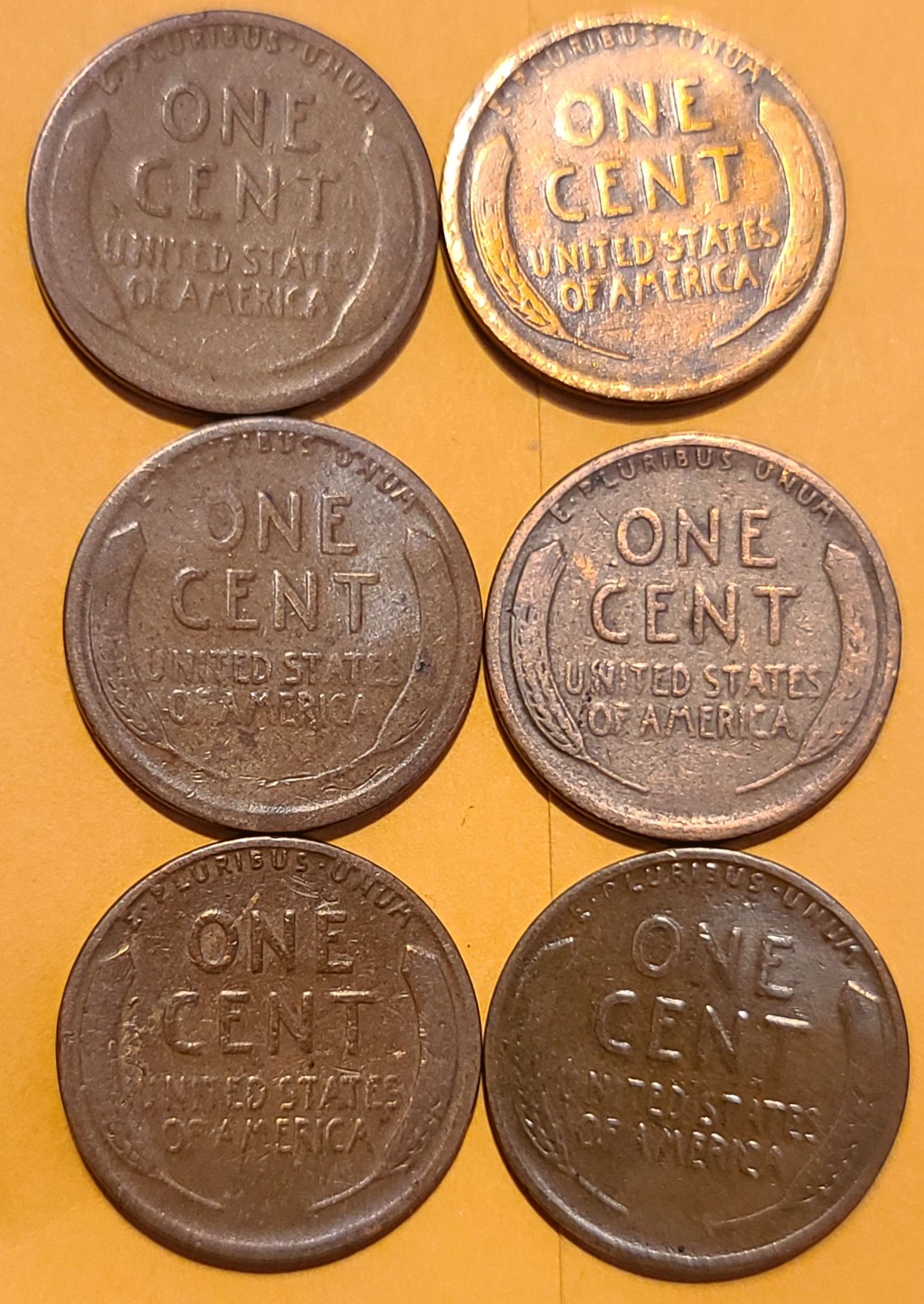 Lot of 6 Lincoln Wheat Cent Penny Key Dates - For Sale, Buy Now Online ...