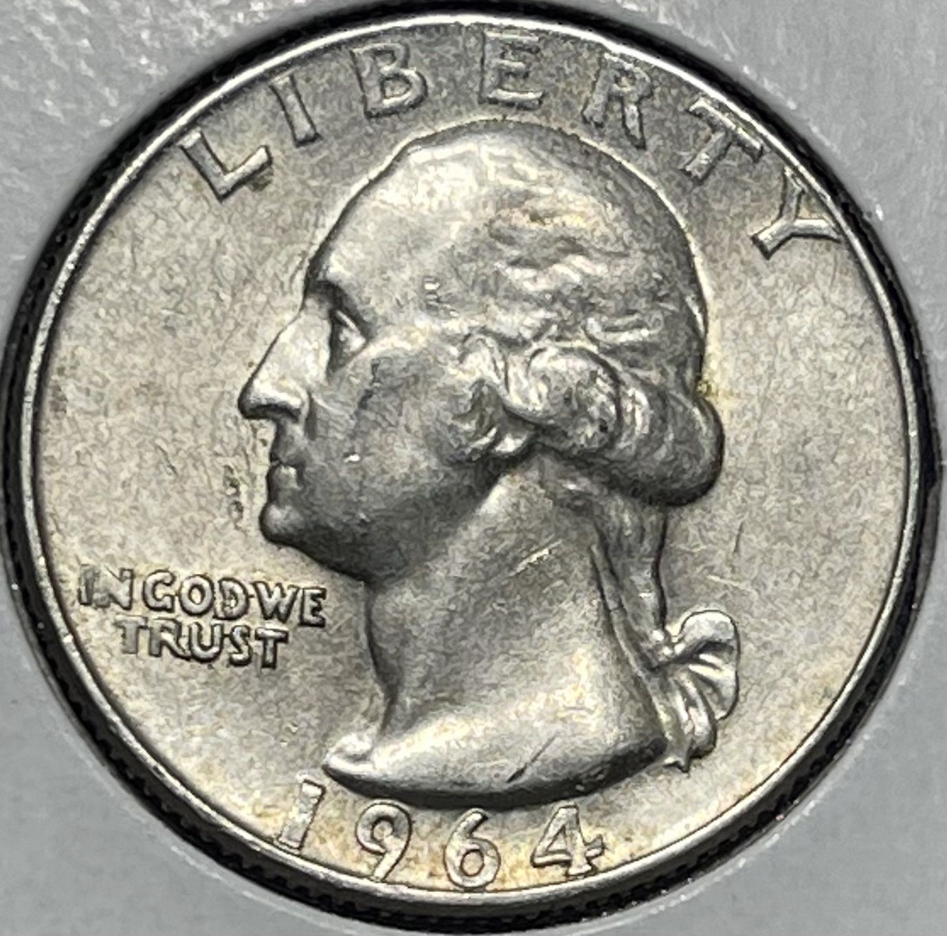 1964D Washington Silver Quarter For Sale, Buy Now Online Item 698163