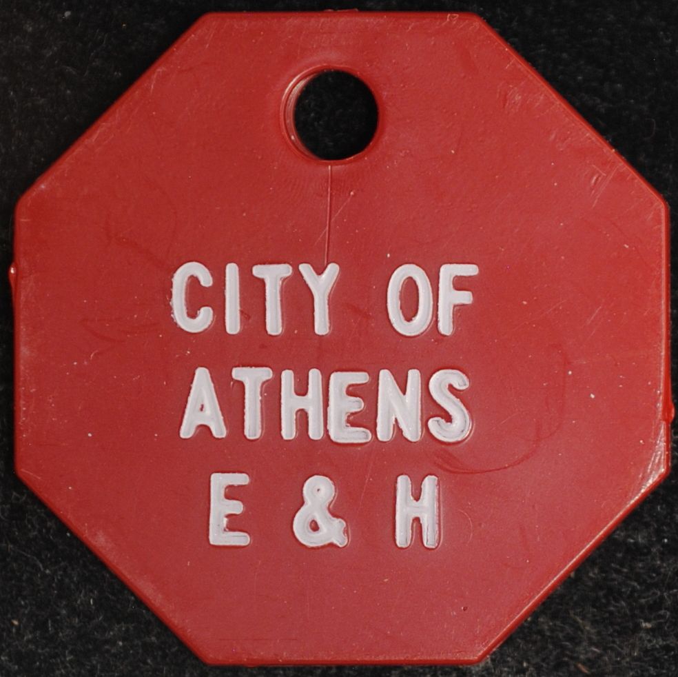 City of Athens (Ohio?) E & H Fare Token For Sale, Buy Now Online Item 698742