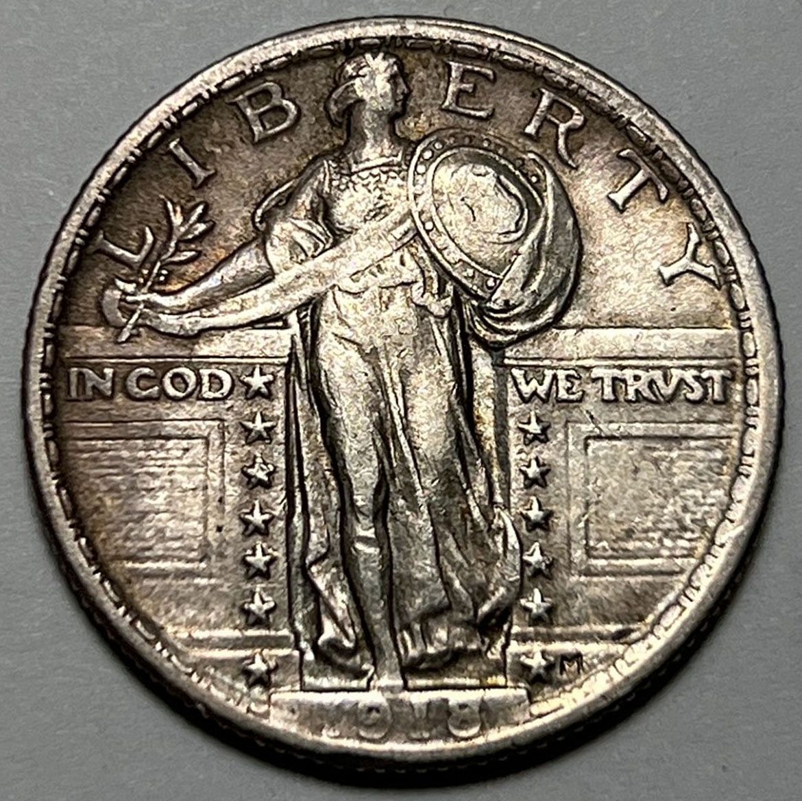 1918 Standing Liberty Quarters Type 2. 7343 - For Sale, Buy Now Online ...