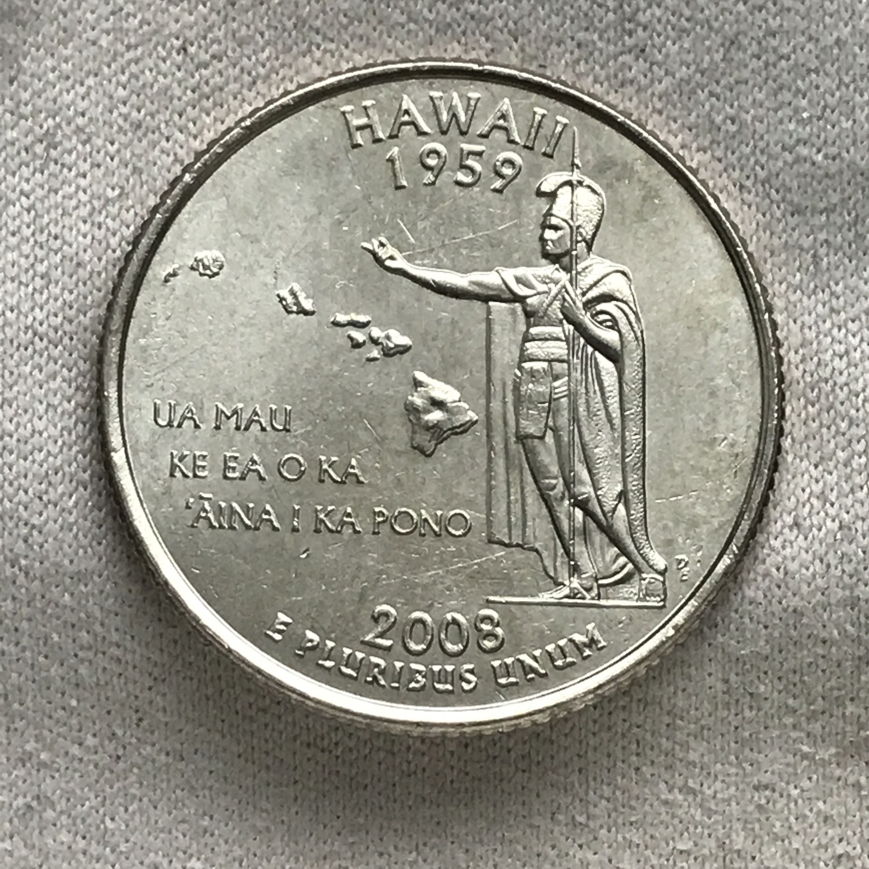 2008 P Uncirculated 50 States Quarter Hawaii (052912) For Sale