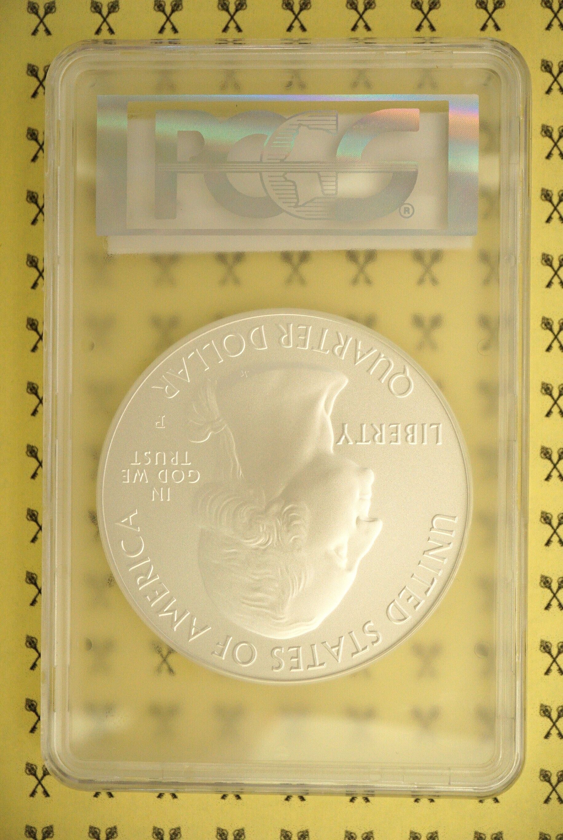 2017-P Ellis Island 5 Oz SILVER Quarter PCGS SP70 First Day with FREE  GOLDBACK* - For Sale, Buy Now Online - Item #660876