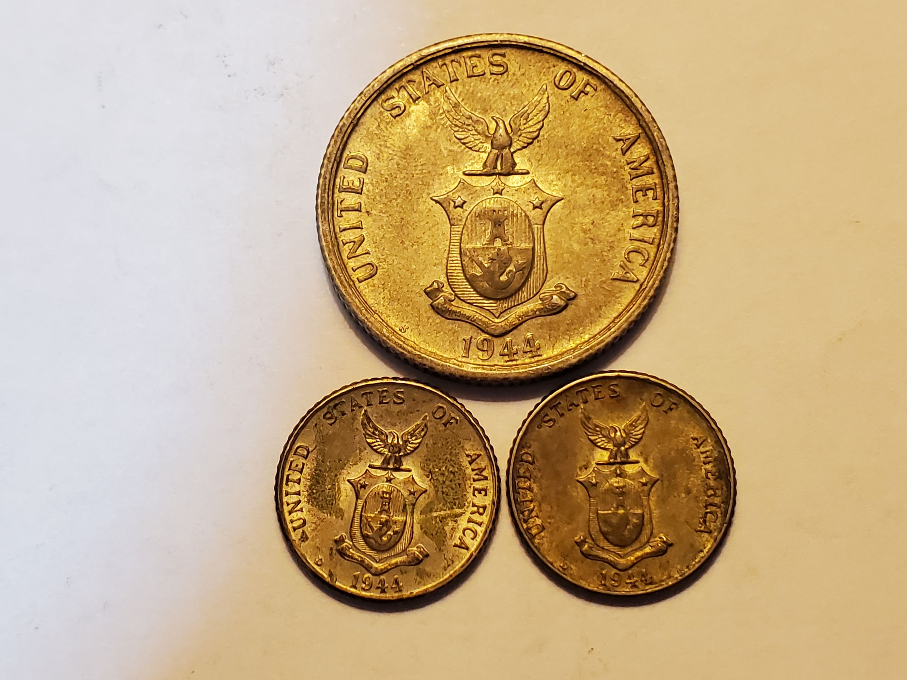 LOT Phillipines 1944 10 50 Centavos Silver Coin Lot For Sale, Buy