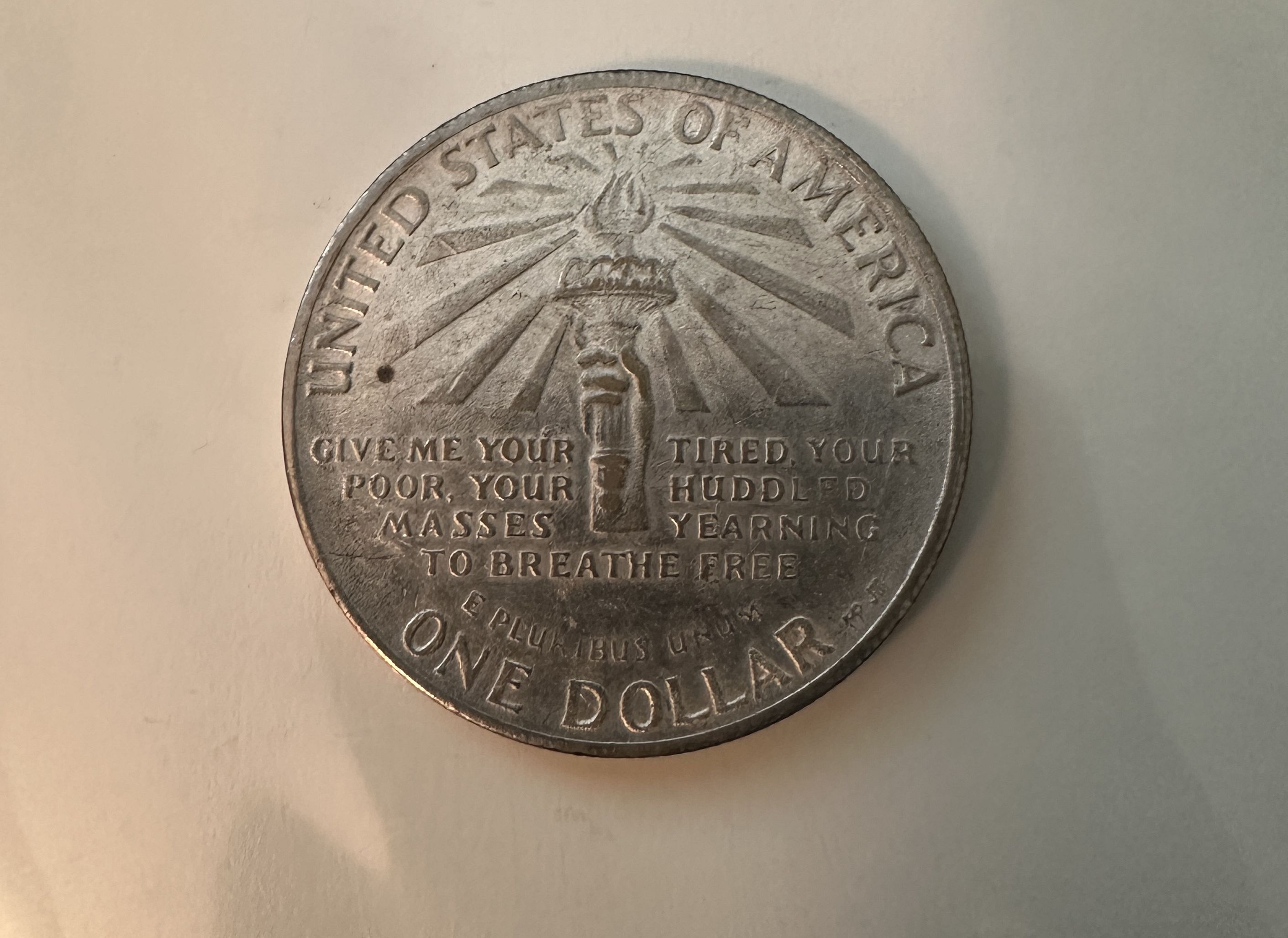 Ellis Island Statue of Liberty Coin For Sale, Buy Now Online Item