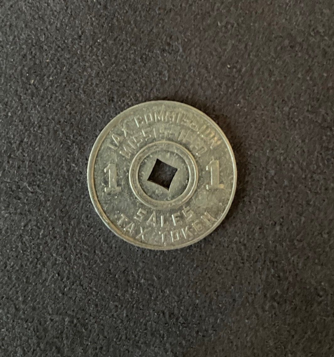 Mississippi Sales Tax Token, 1, Metal. - For Sale, Buy Now Online ...