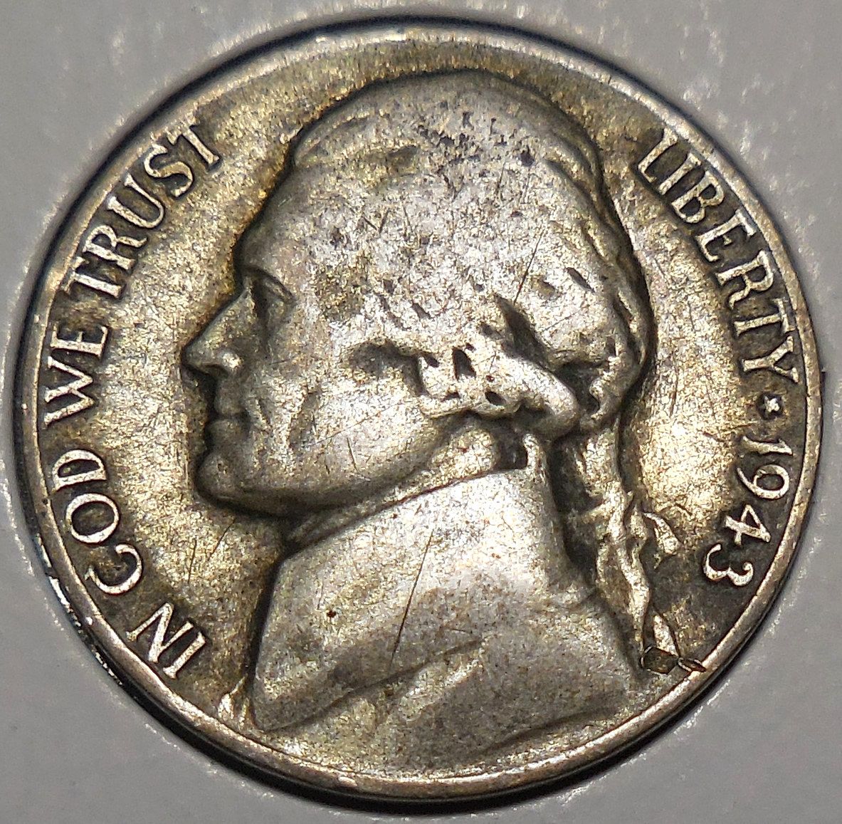 ✓1943-P Jefferson 35% Silver War Nickel✓ - For Sale, Buy