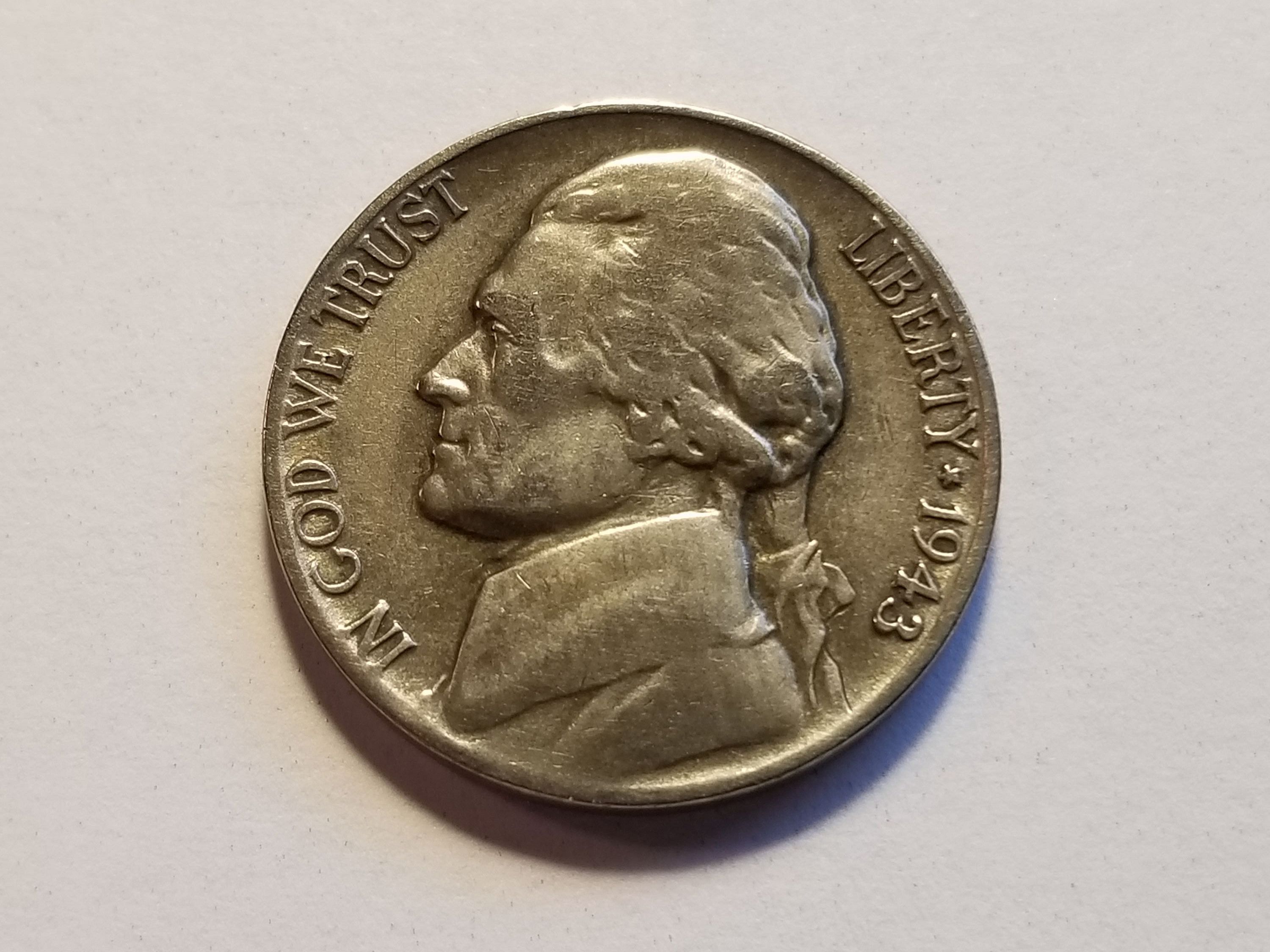 1943 P Jefferson Nickel - For Sale, Buy Now Online - Item #730439