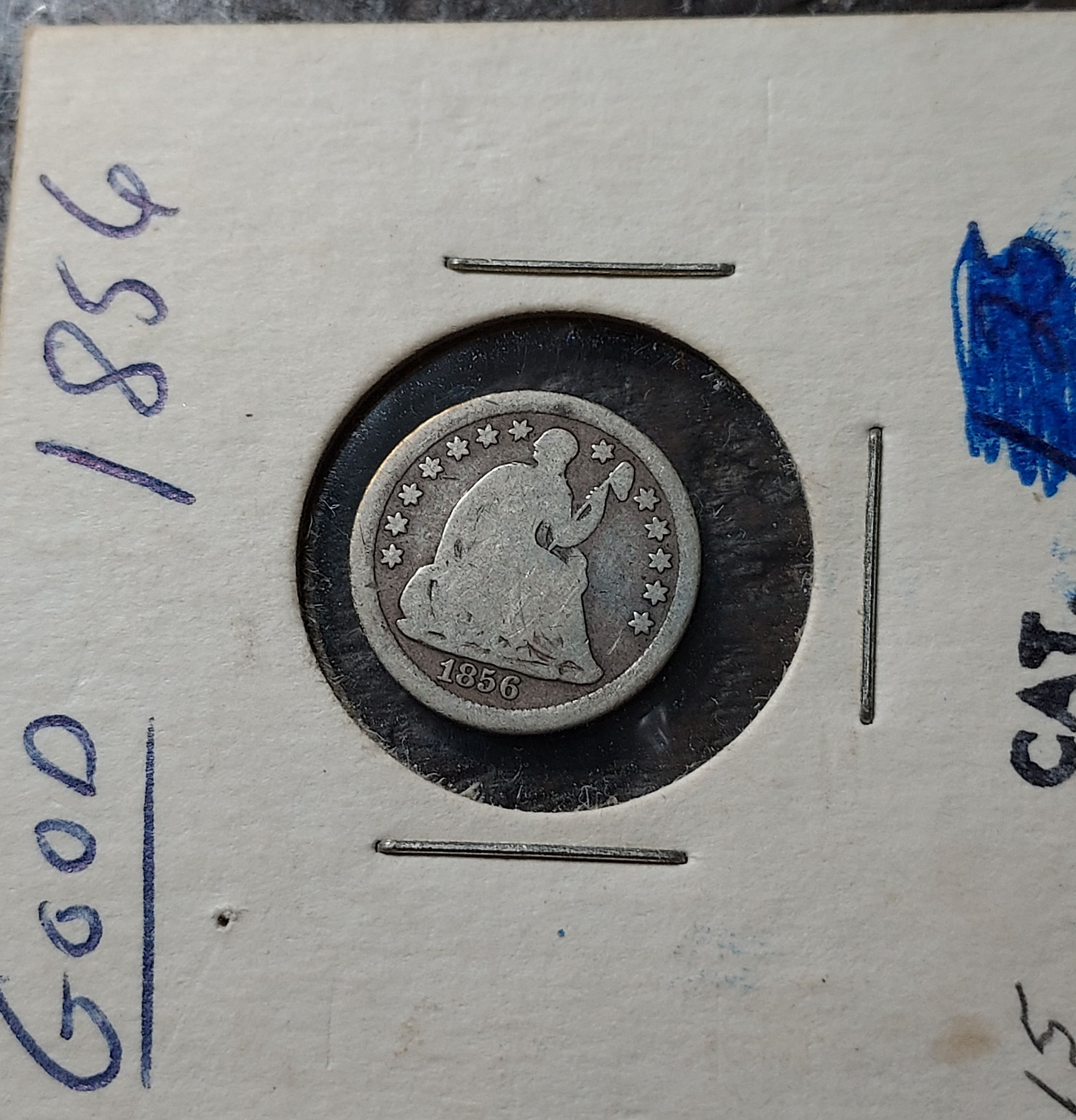 1856 - P Seated Liberty Half Dime - For Sale, Buy Now Online - Item #734329