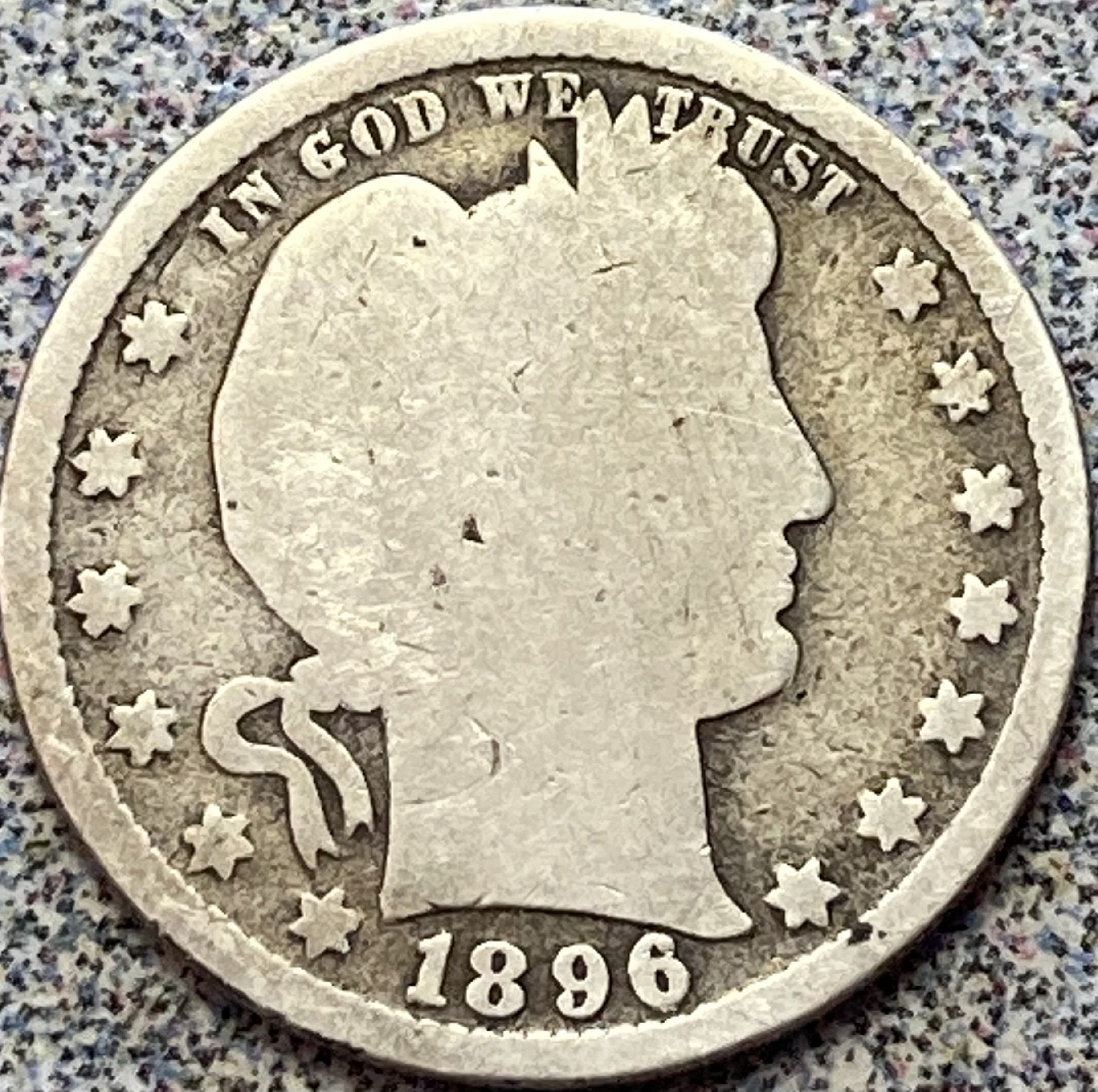 1896 barber quarter dollar For Sale, Buy Now Online Item 735325