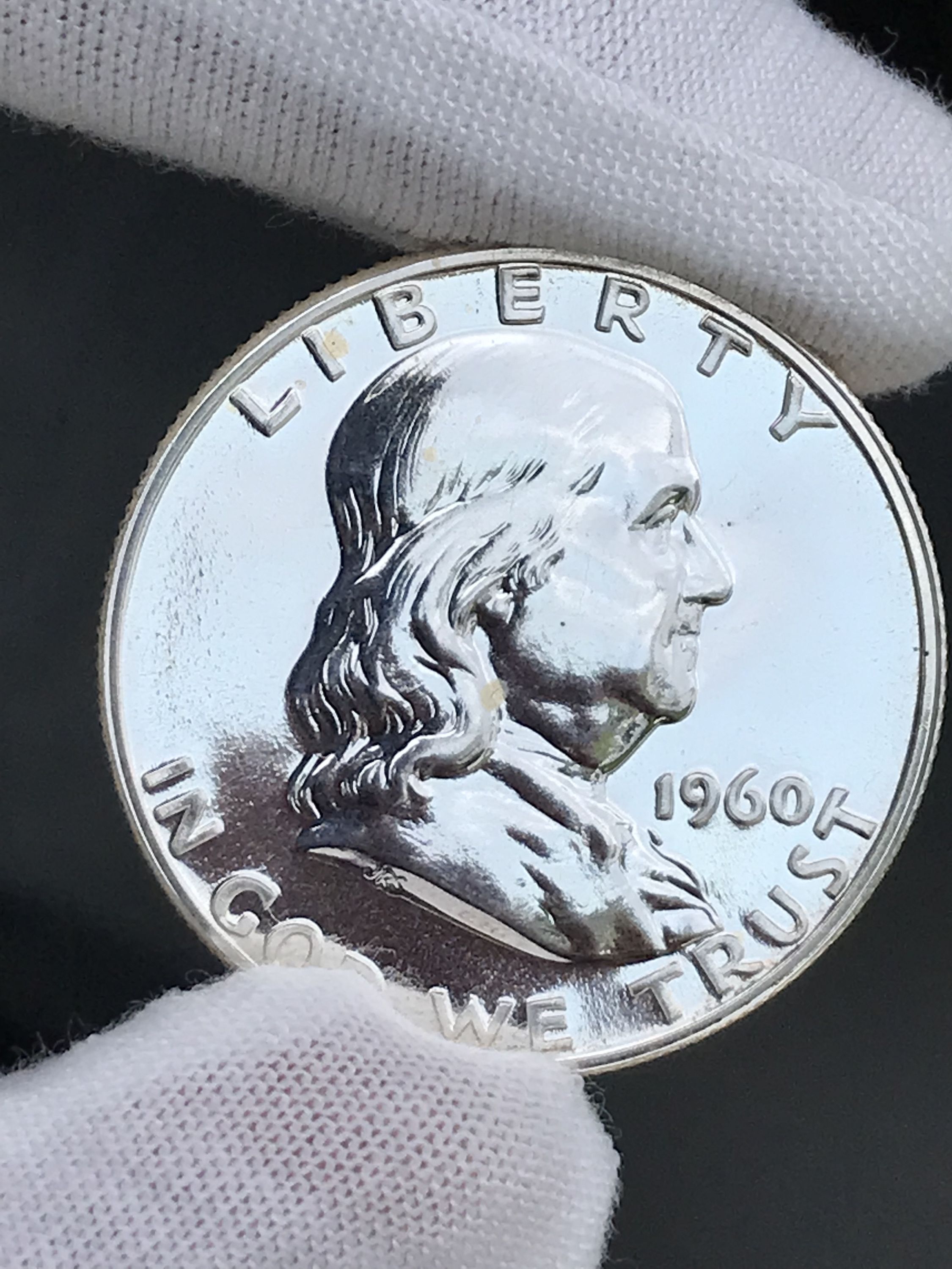 1960 PROOF FRANKLIN HALF DOLLAR - Online Coin Auction - Item #735622