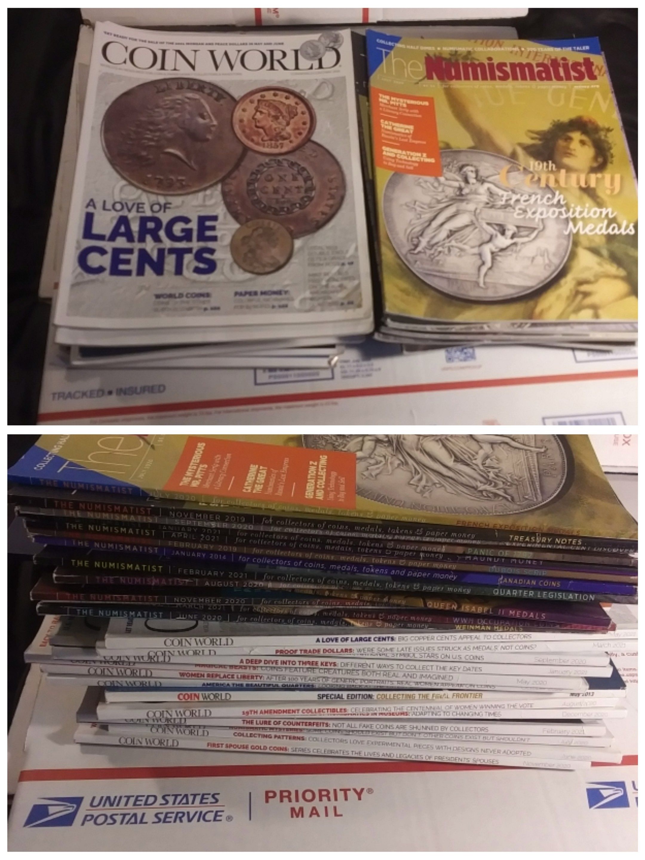 Colossal Collection of The Numismatist & Coin World Magazines (Mostly  2020-2021) - For Sale, Buy Now Online - Item #737664