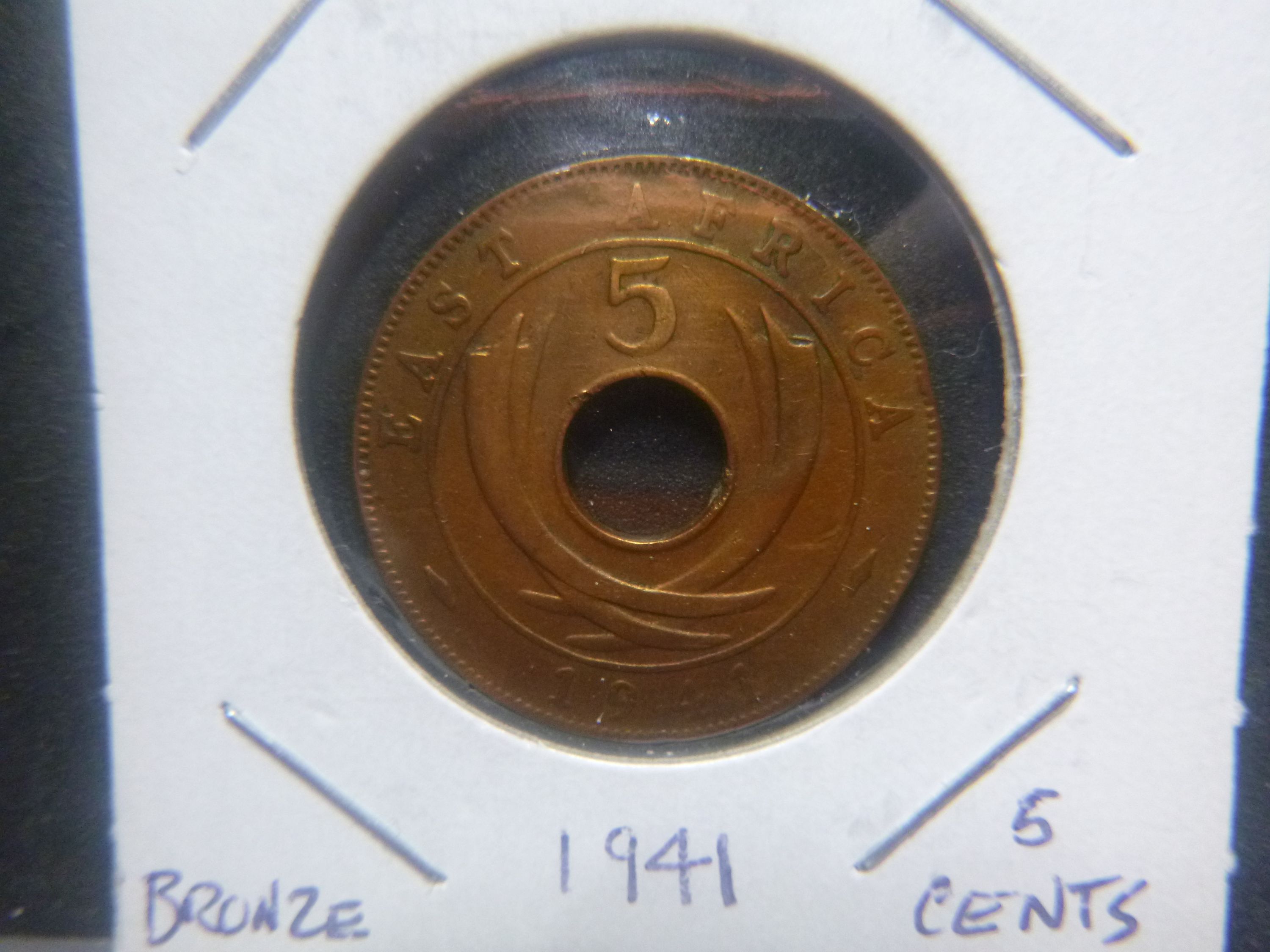 EAST AFRICA 1941 FIVE CENT - For Sale, Buy Now Online - Item #739461