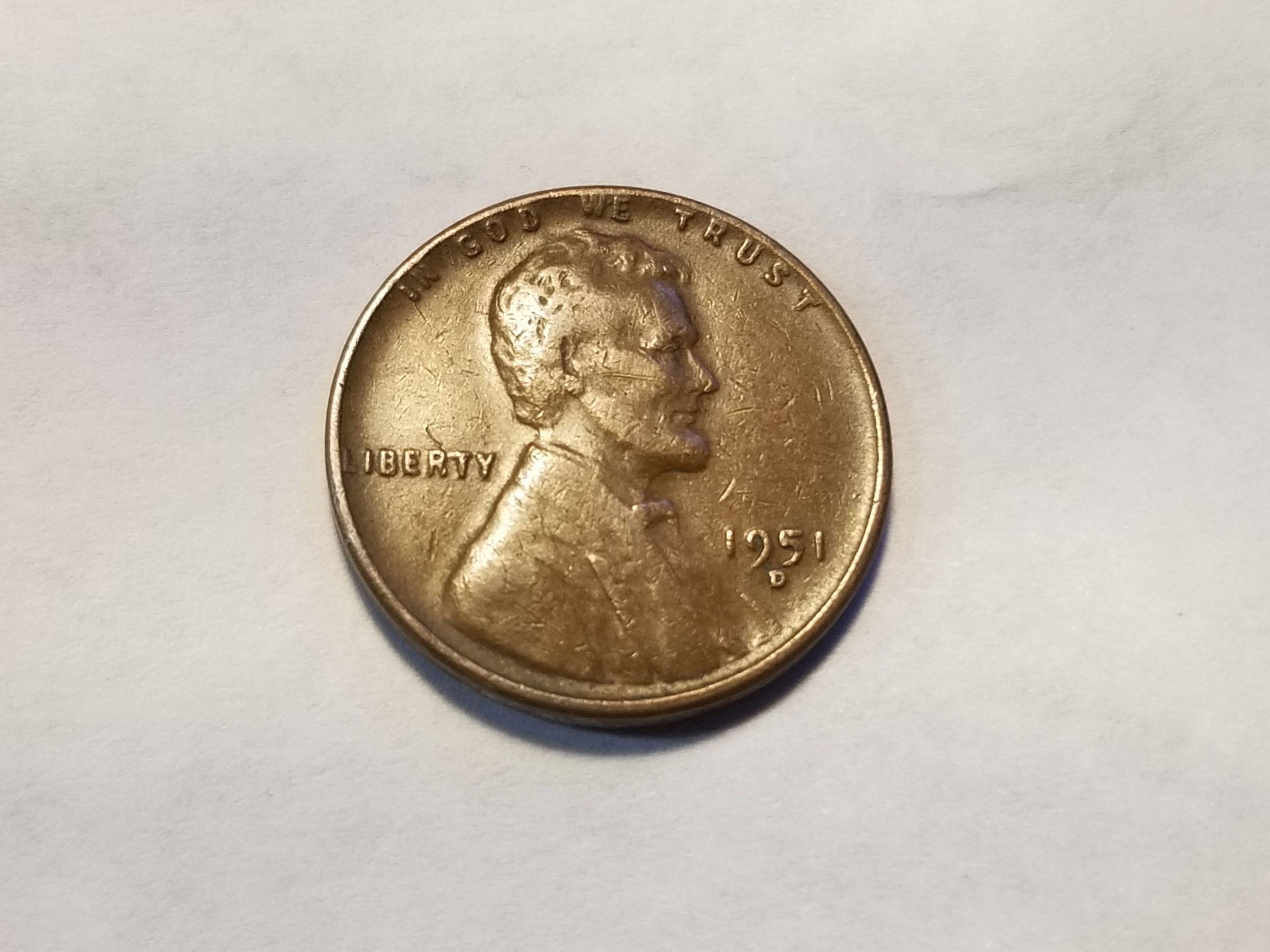 1951 D Wheat Penny For Sale Buy Now Online Item #666167