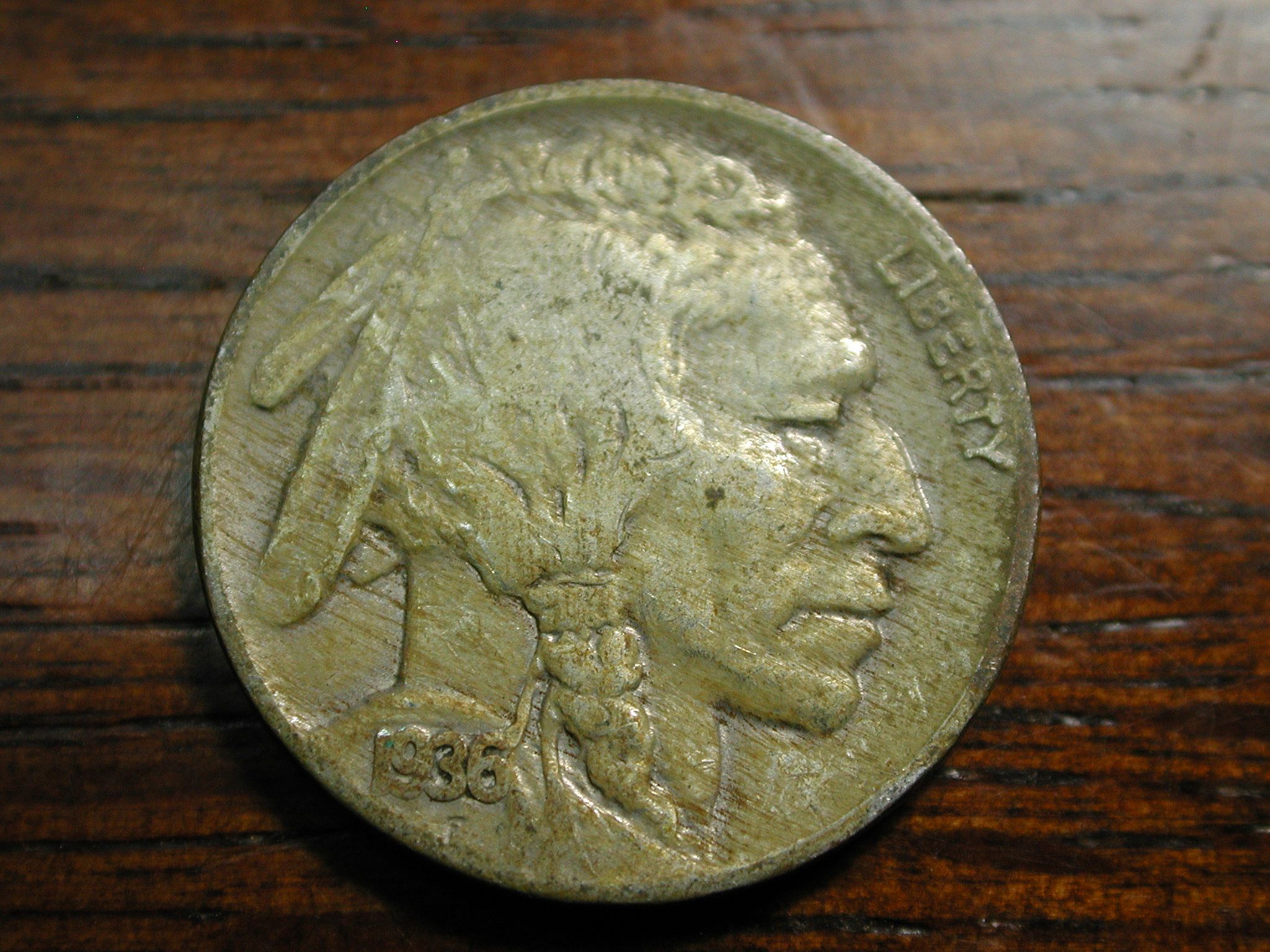 Buffalo Nickel Gemelli Moneta Indian Head Bisonte Soldi - Foto 7