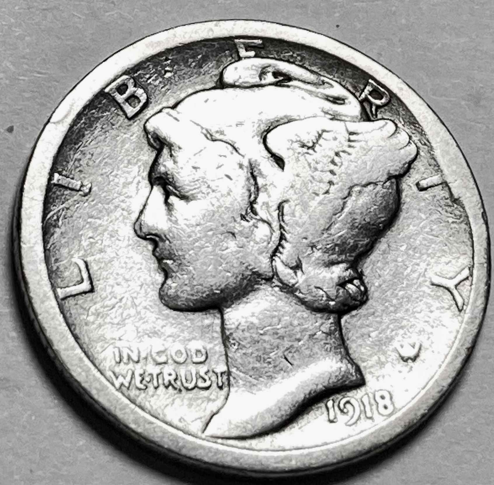 1918 P Mercury Dimes - For Sale, Buy Now Online - Item #749124