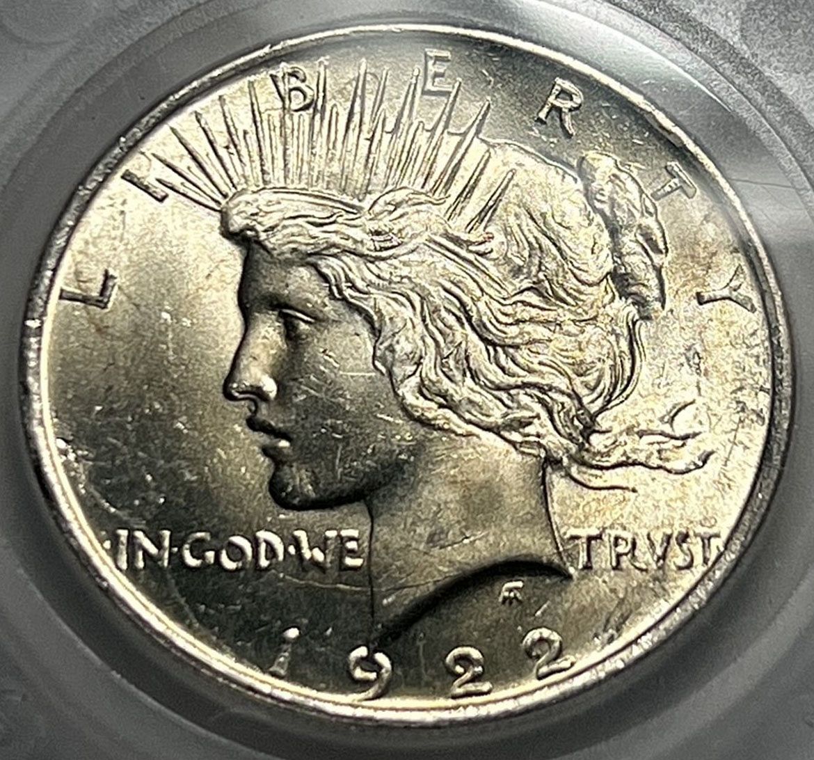 1922 High Relief Peace Dollar Pawn Stars 1922 Peace Dollars : Normal Relief Early Silver Dollar S-6 - For Sale