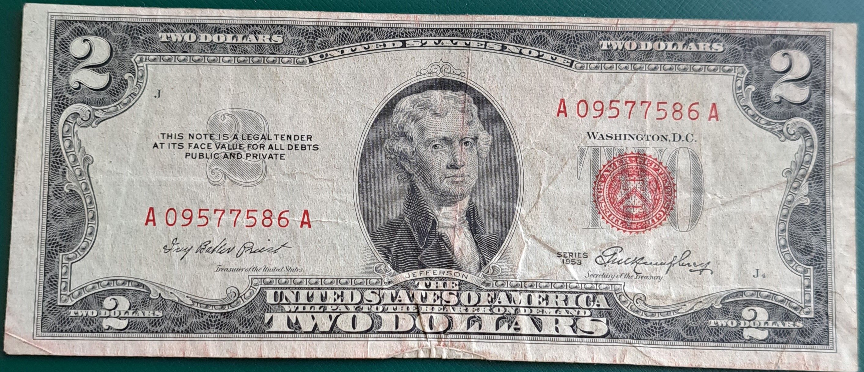 1953 Red Seal 2 Dollar Bill For Sale Buy Now Online Item 760445 1953-red-seal-2-dollar-bill-for-sale-buy-now-online-item-760445
