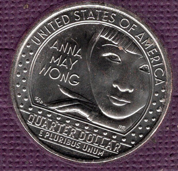 Anna May Wong Quarter For Sale 2022 P Anna May Wong American Women Quarters -#01-007 - For Sale, Buy