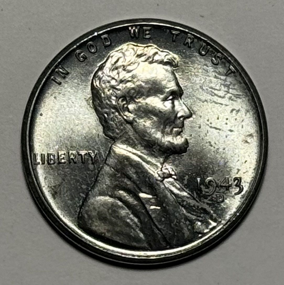 1943 D Lincoln Wheat Steel Cent - For Sale, Buy Now Online - Item #765811