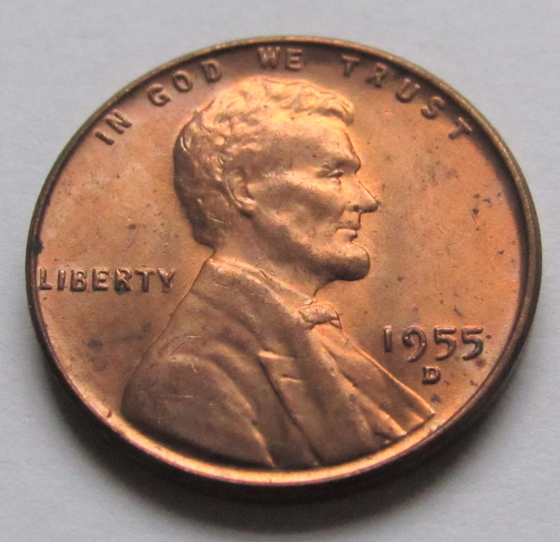 1955-D 1 Cent - Lincoln Wheat Cent - For Sale, Buy Now Online - Item ...