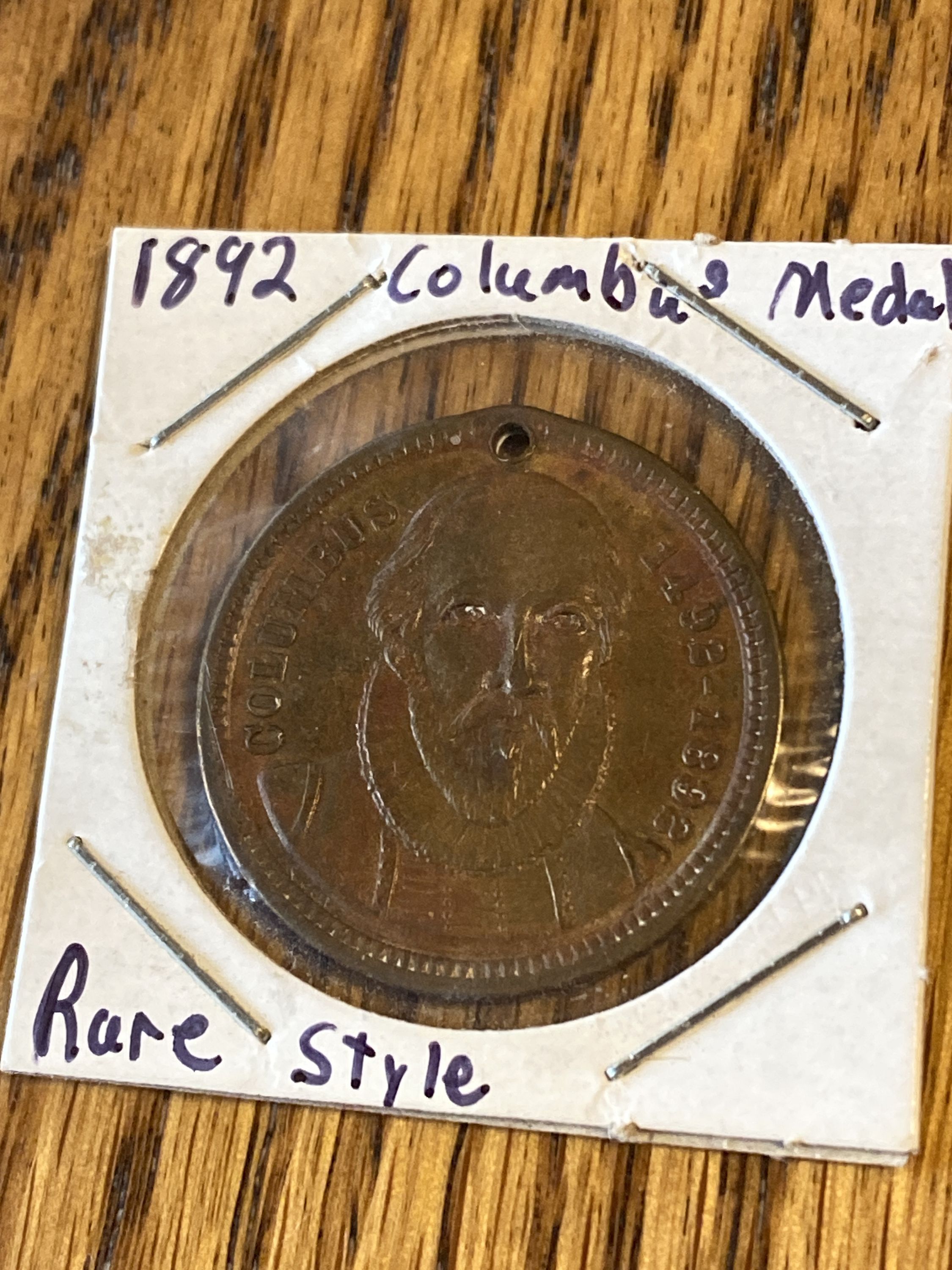 1892 Columbian Exposition Landing of Columbus Medal Chicago