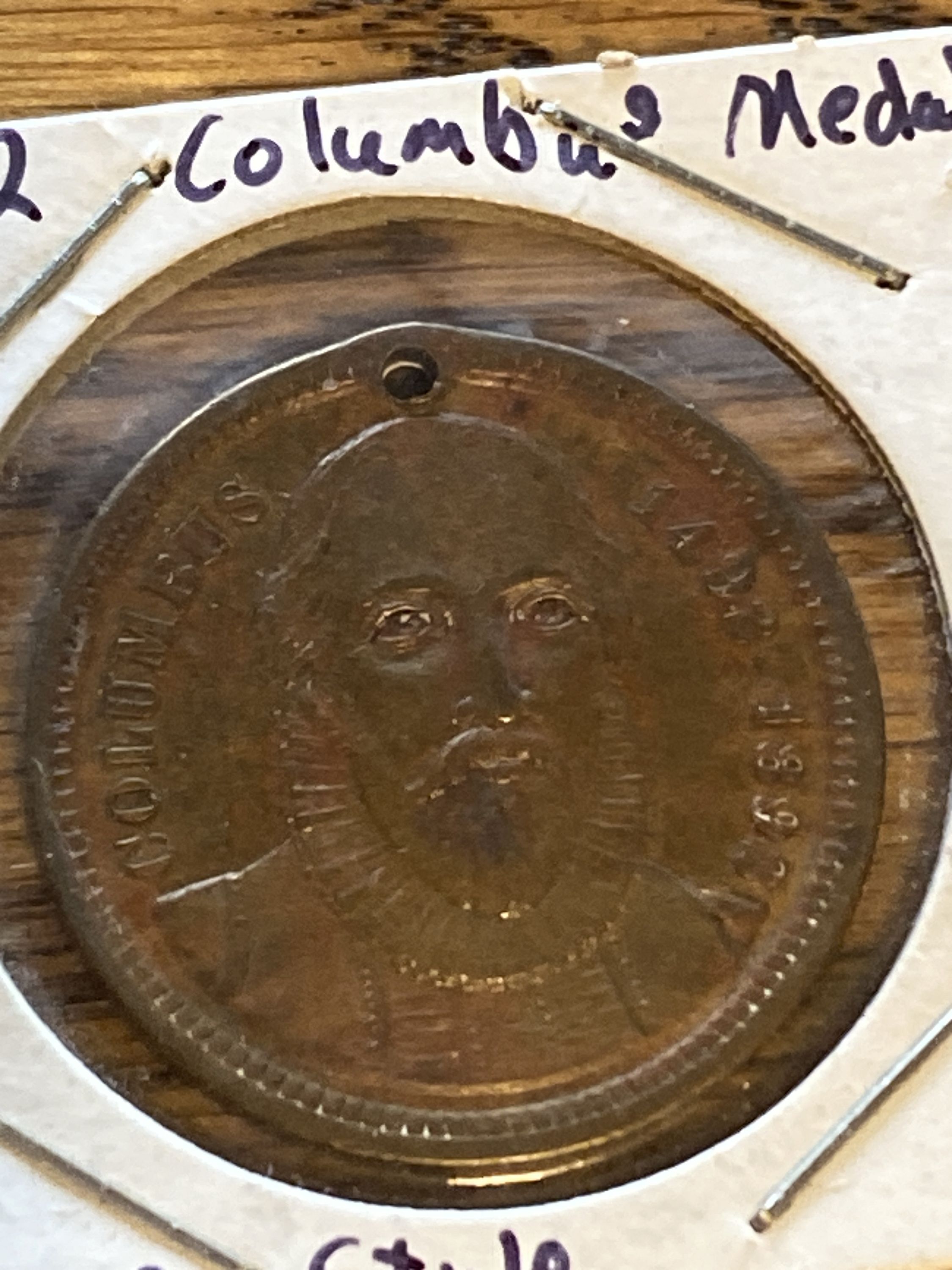 1892 Columbian Exposition Landing of Columbus Medal Chicago