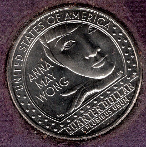 Anna May Wong Quarter For Sale 2022 P Anna May Wong American Women Quarters -#02-014 - For Sale, Buy