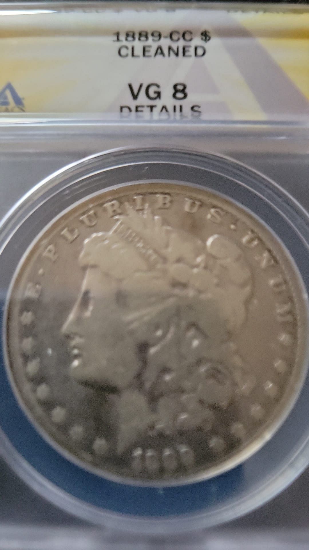 1889 cc morgan dollar cleaned for sale buy now online item 786860