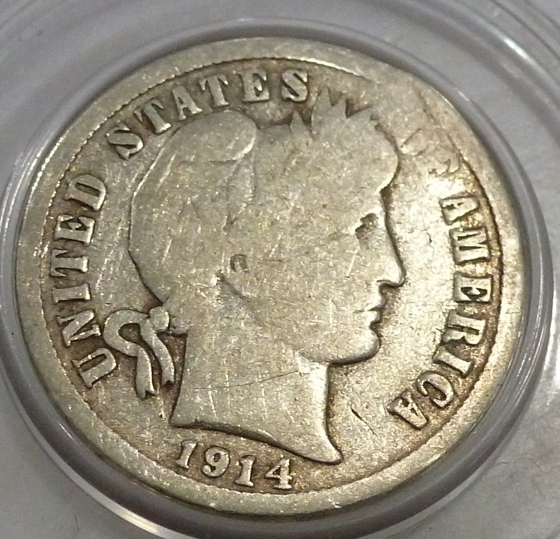1914-D Grades GOOD Barber Dime (WM-03) - For Sale, Buy Now Online ...