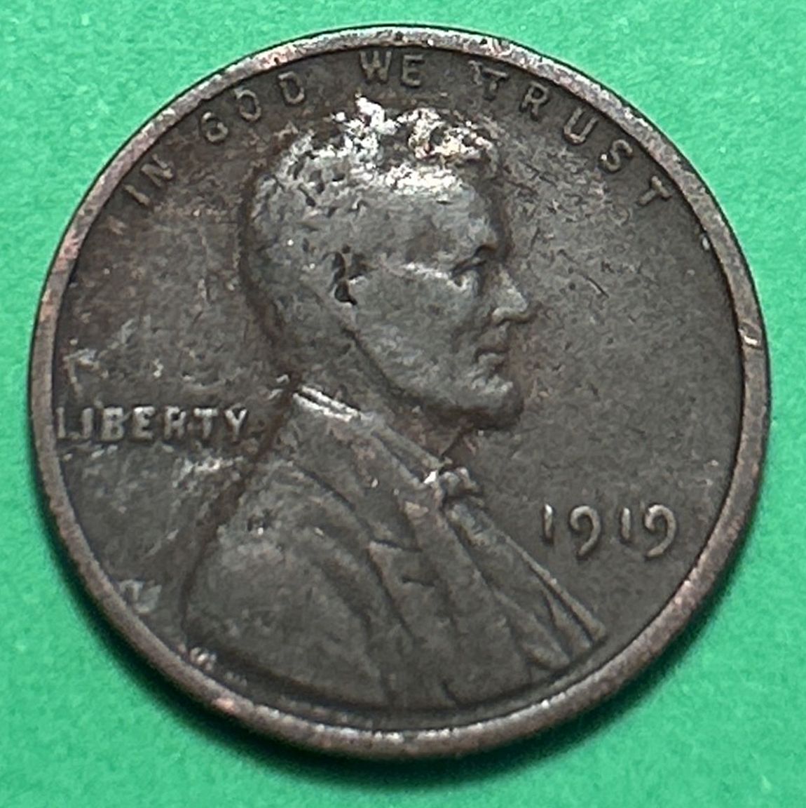 1919 Lincoln Wheat Cent Bronze Composite Penny 8413 - For Sale, Buy Now ...