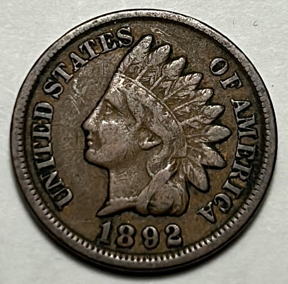 1892 Indian Head Cent. 8724 - For Sale, Buy Now Online - Item #800003