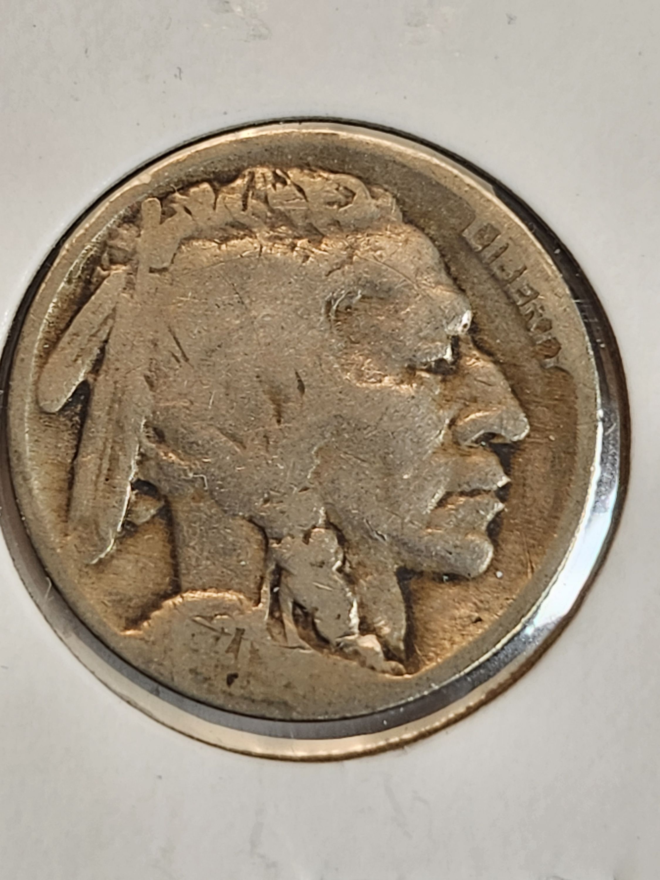 5 cents coin with buffalo