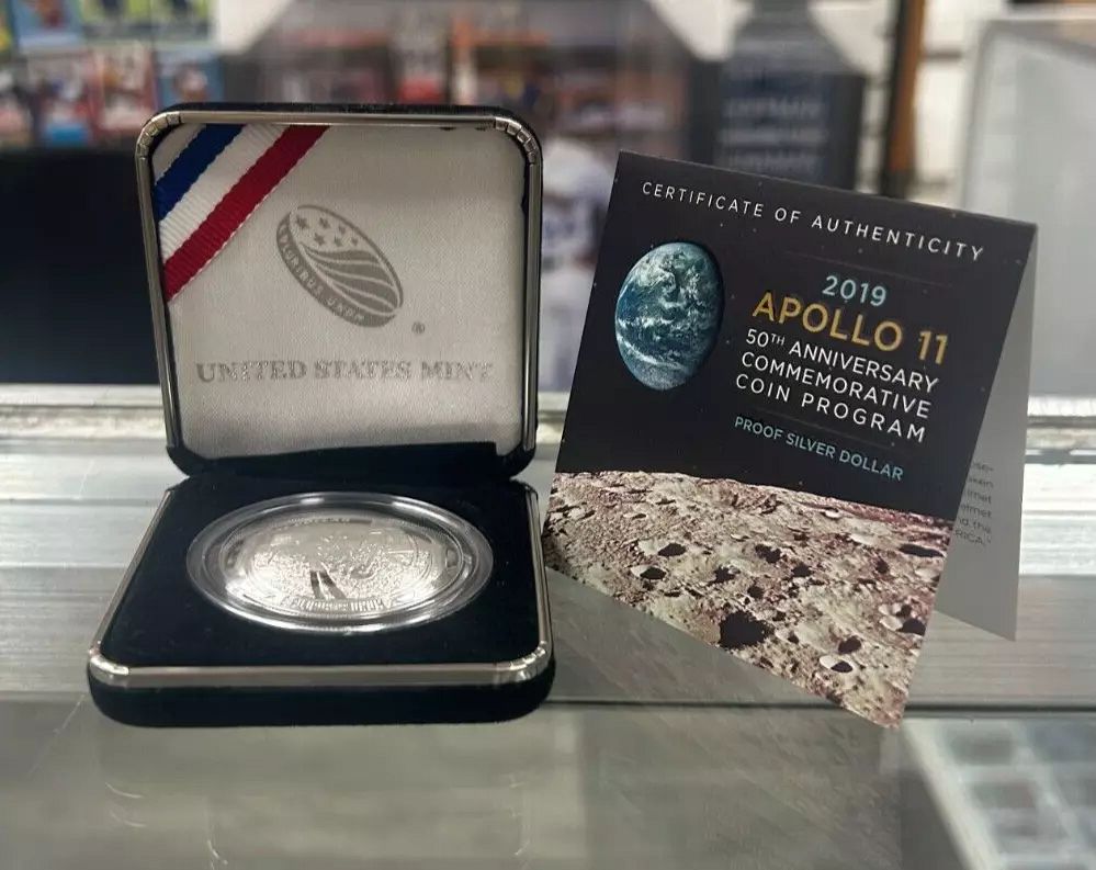 2019 APOLLO 11 50TH ANNIVERSARY PROOF SILVER DOLLAR - For Sale, Buy Now
