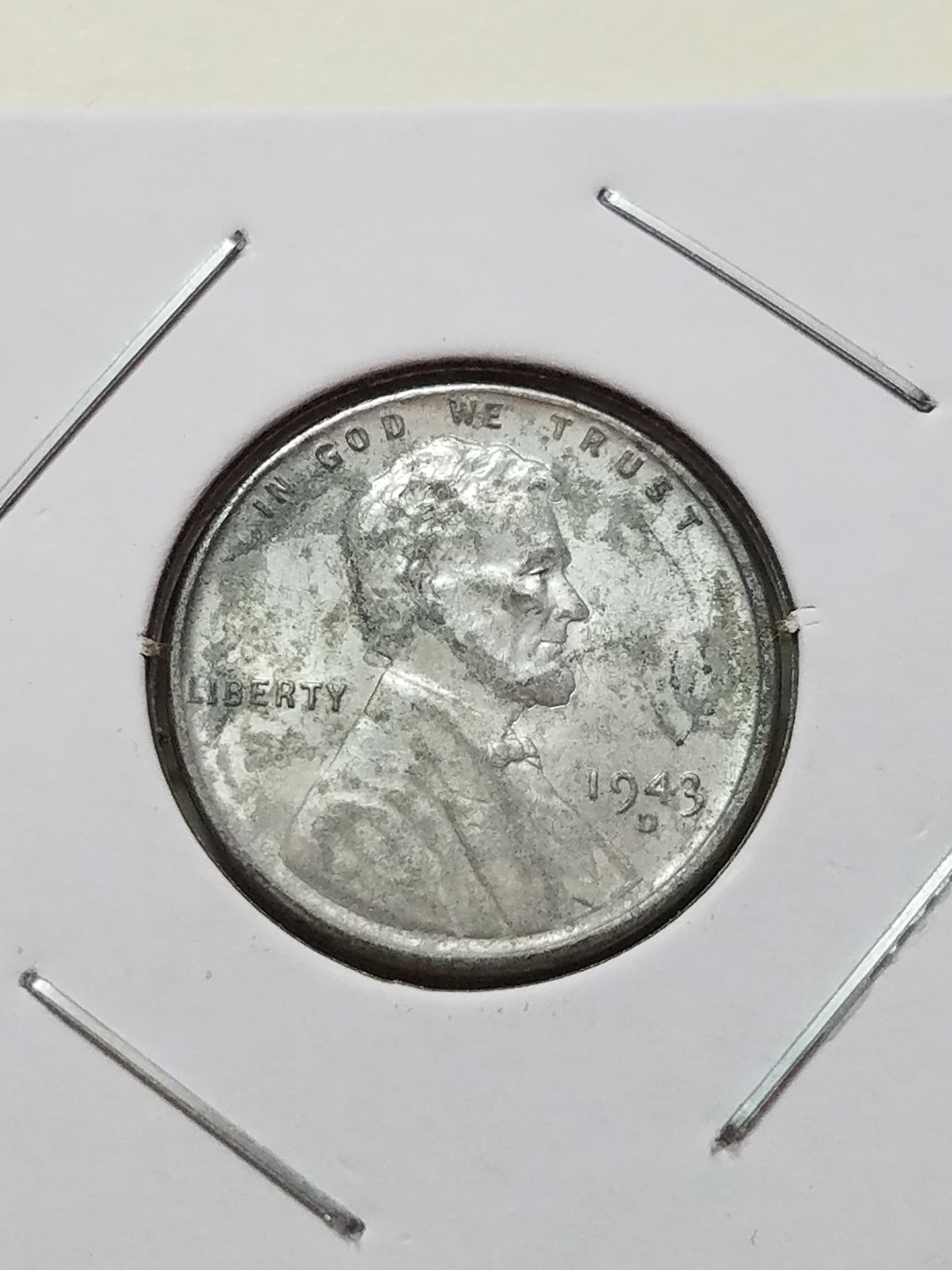 1943 D Lincoln Wheat Steel Penny Cent - For Sale, Buy Now Online - Item ...