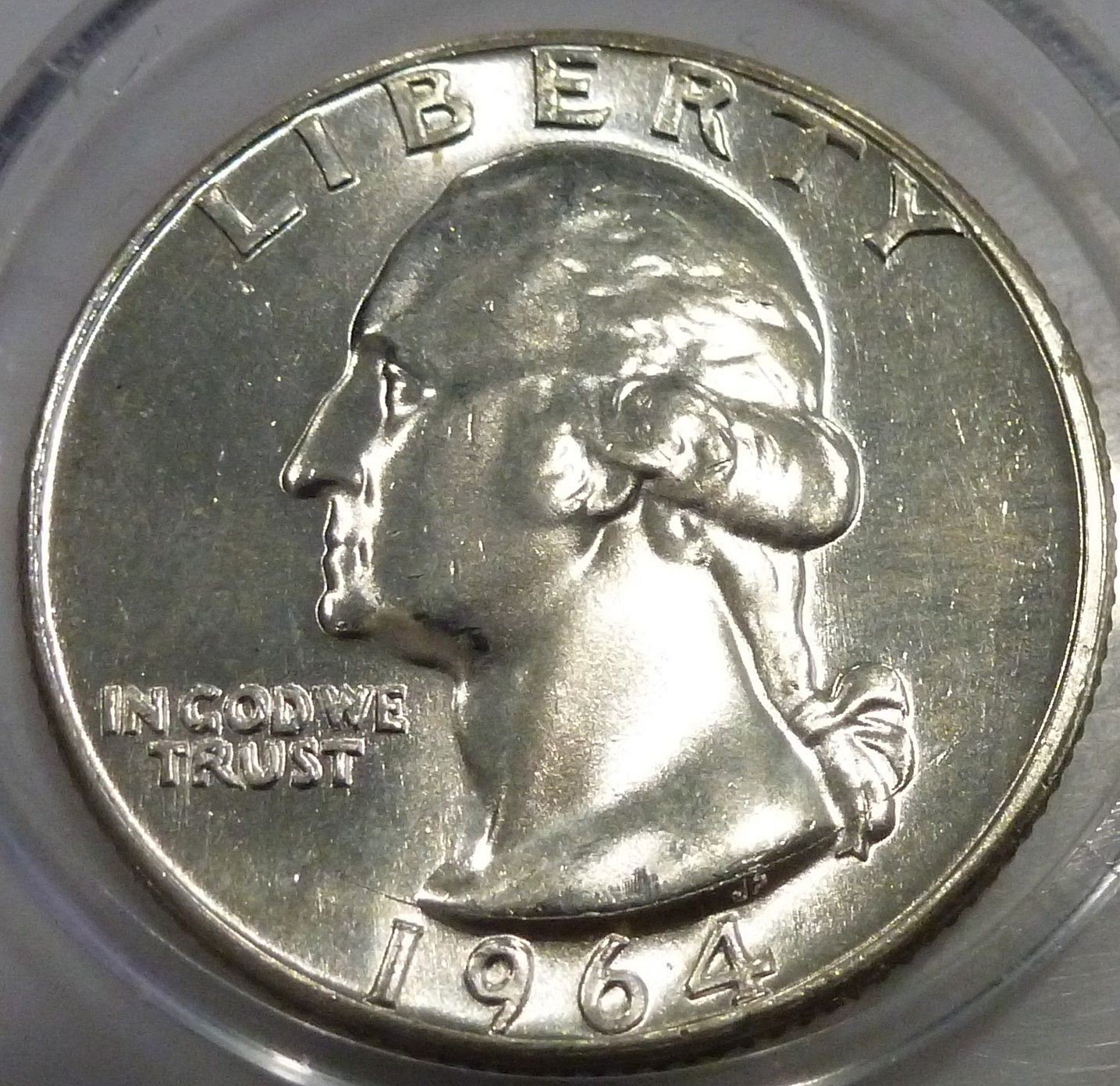 1964-P GEM BRILLIANT UN-CIRCULATED Washington Quarter BU # ( 253) - For ...