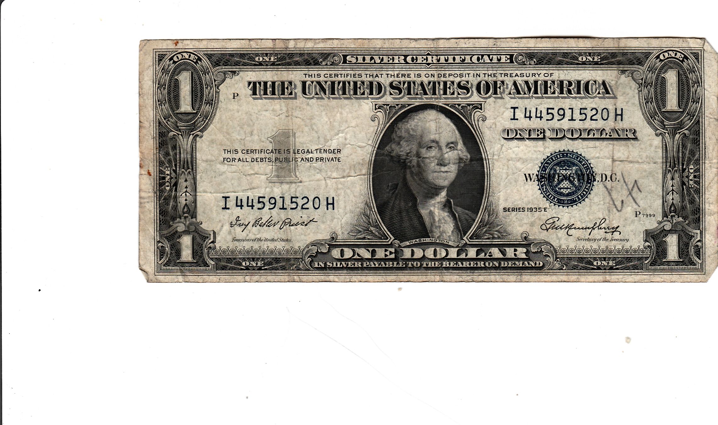 1935 E SILVER CERTIFICATE For Sale Buy Now Online Item #816119