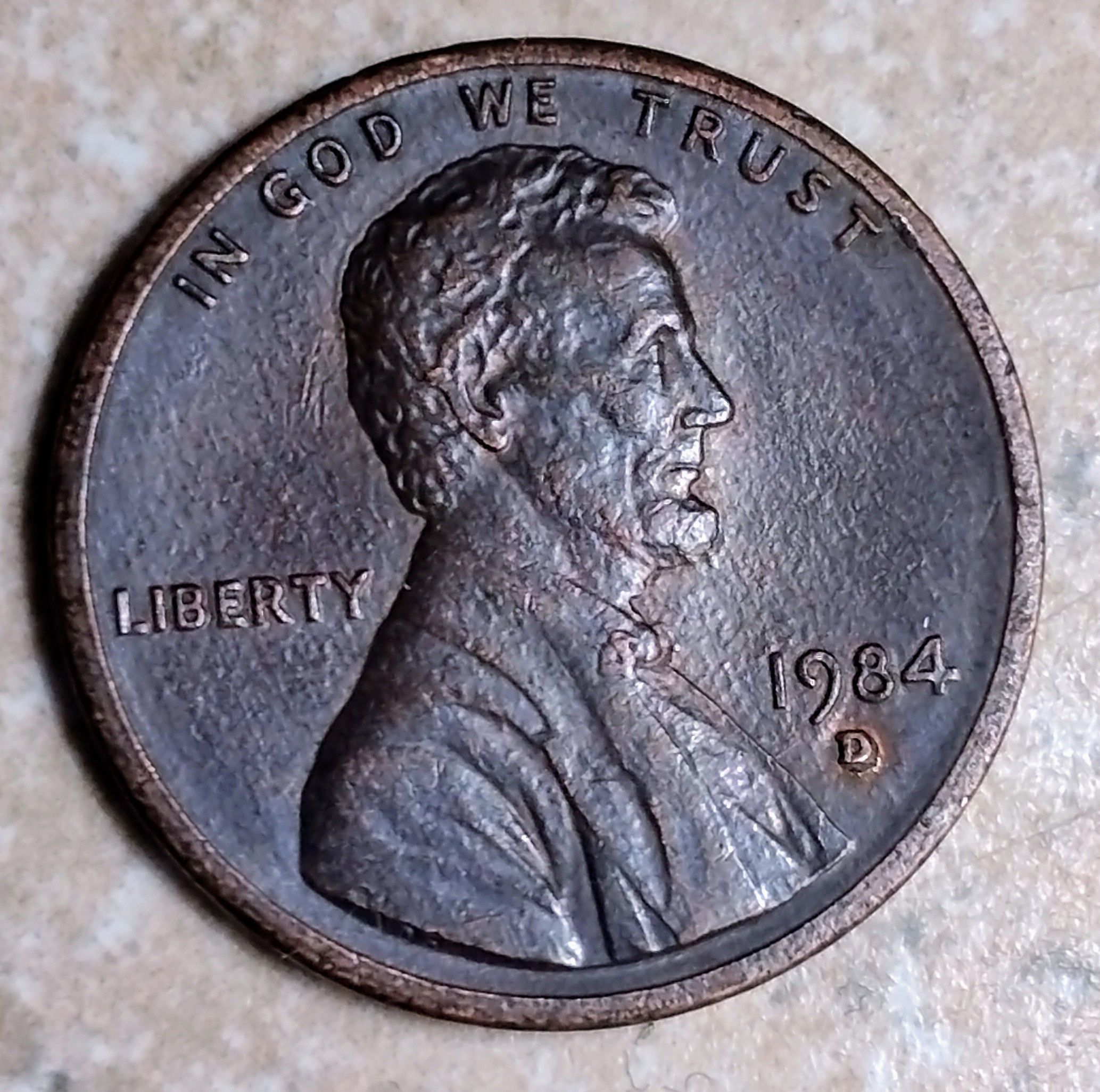 1984 D double die obverse - date and letter d - For Sale, Buy Now