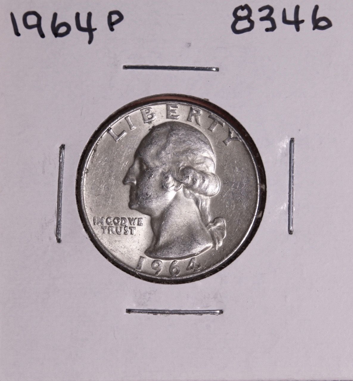1964 P WASHINGTON QUARTER #8346 - For Sale, Buy Now Online - Item #836094