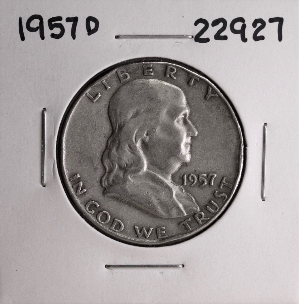 1957 D FRANKLIN HALF DOLLAR #22927 - For Sale, Buy Now Online - Item ...