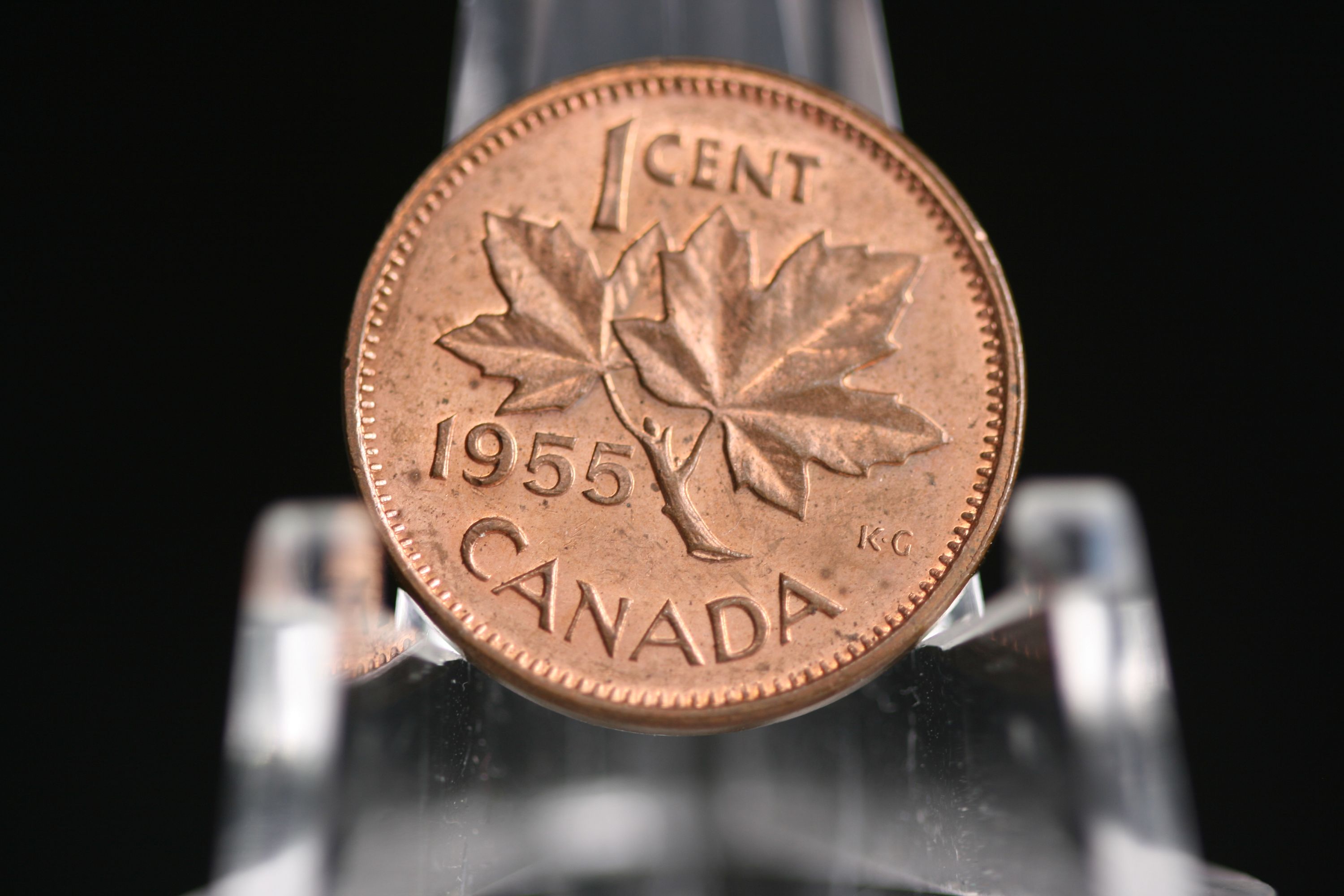 1955 Canada 1 cent AU SF - For Sale, Buy Now Online - Item #845573