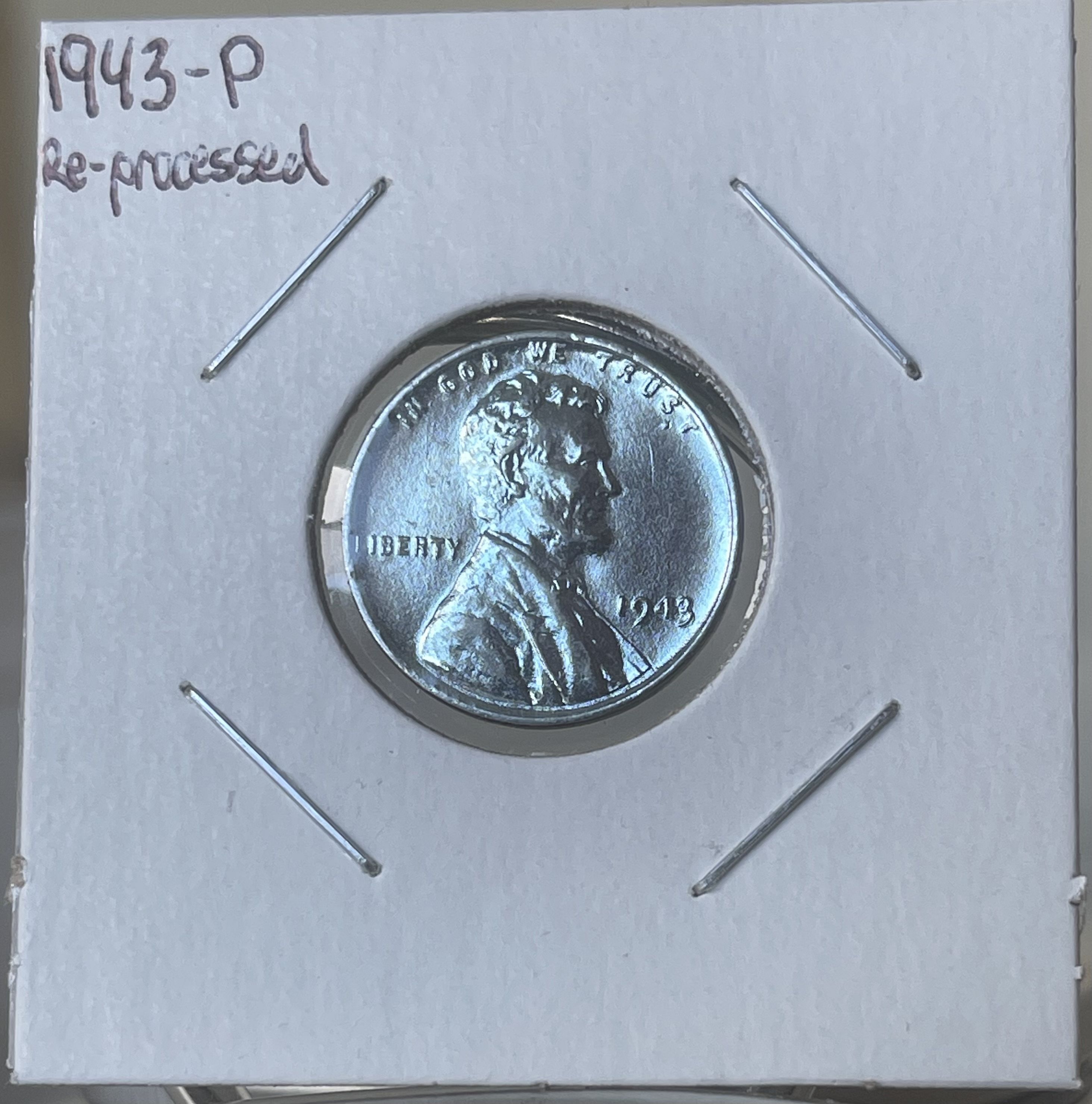 Circulado 1943 Año Lincoln Wheat Centavos Queños De EE