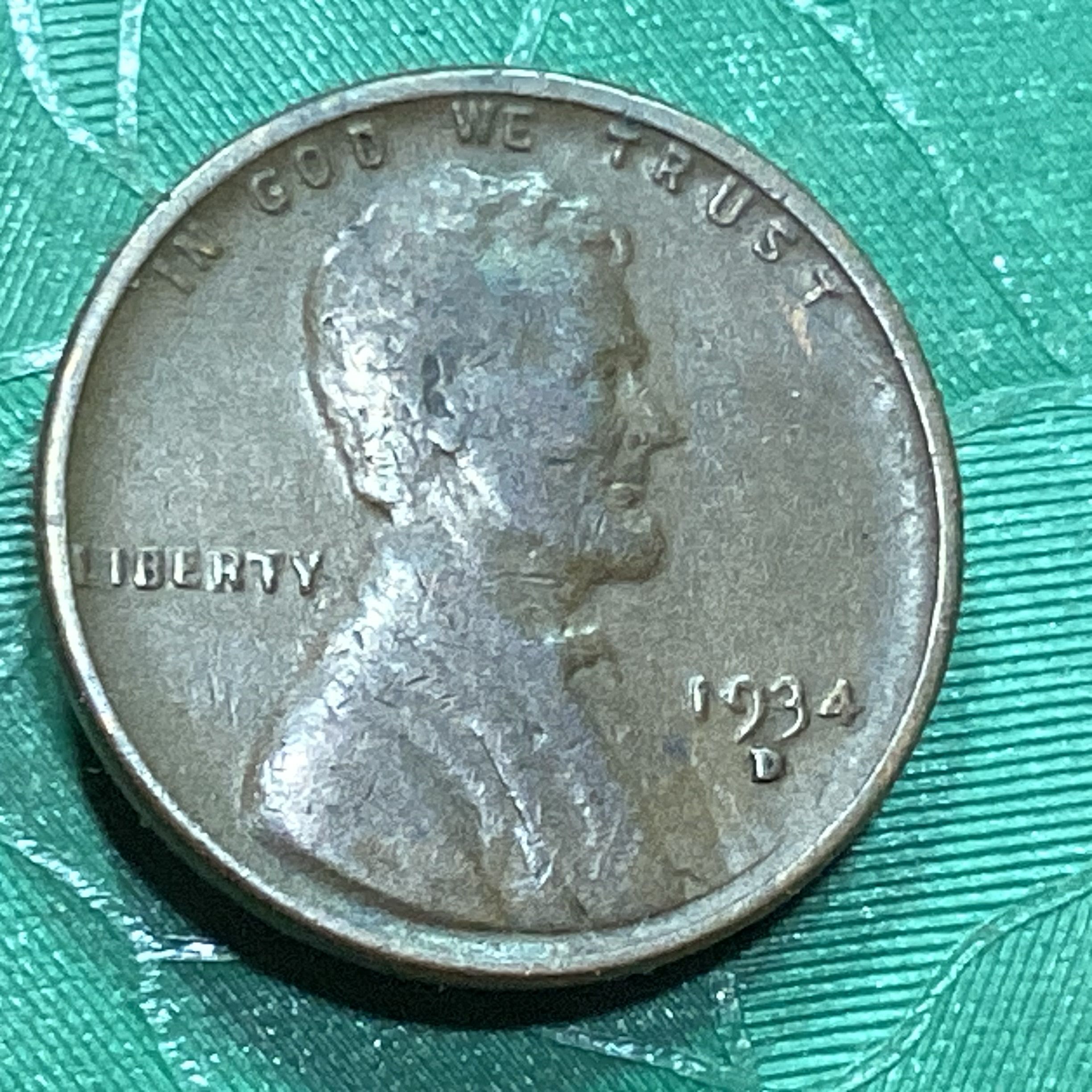 1934 D Lincoln Penny - For Sale, Buy Now Online - Item #867187